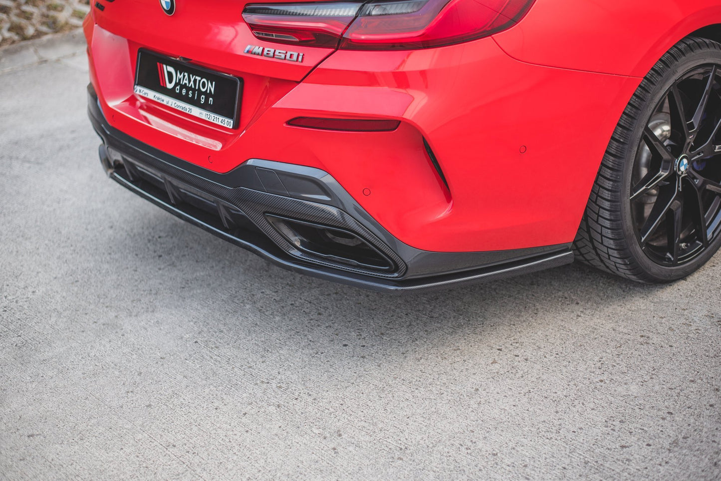 Heckansatz BMW 8 Coupe M-Paket G15 schwarz Hochglanz
