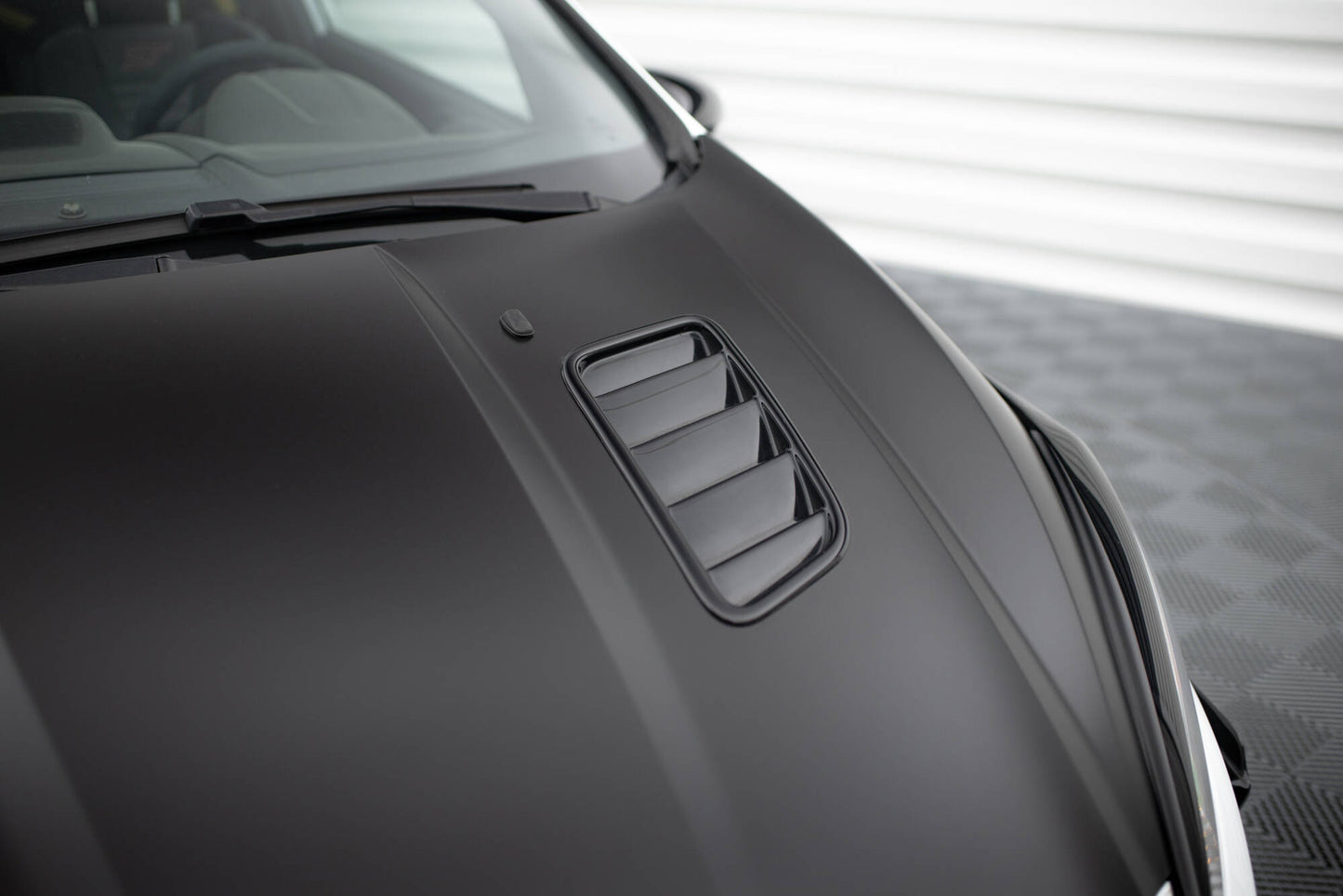 Motorhauben Luftschlitze Ford Fiesta ST Mk7 Facelift schwarz Hochglanz