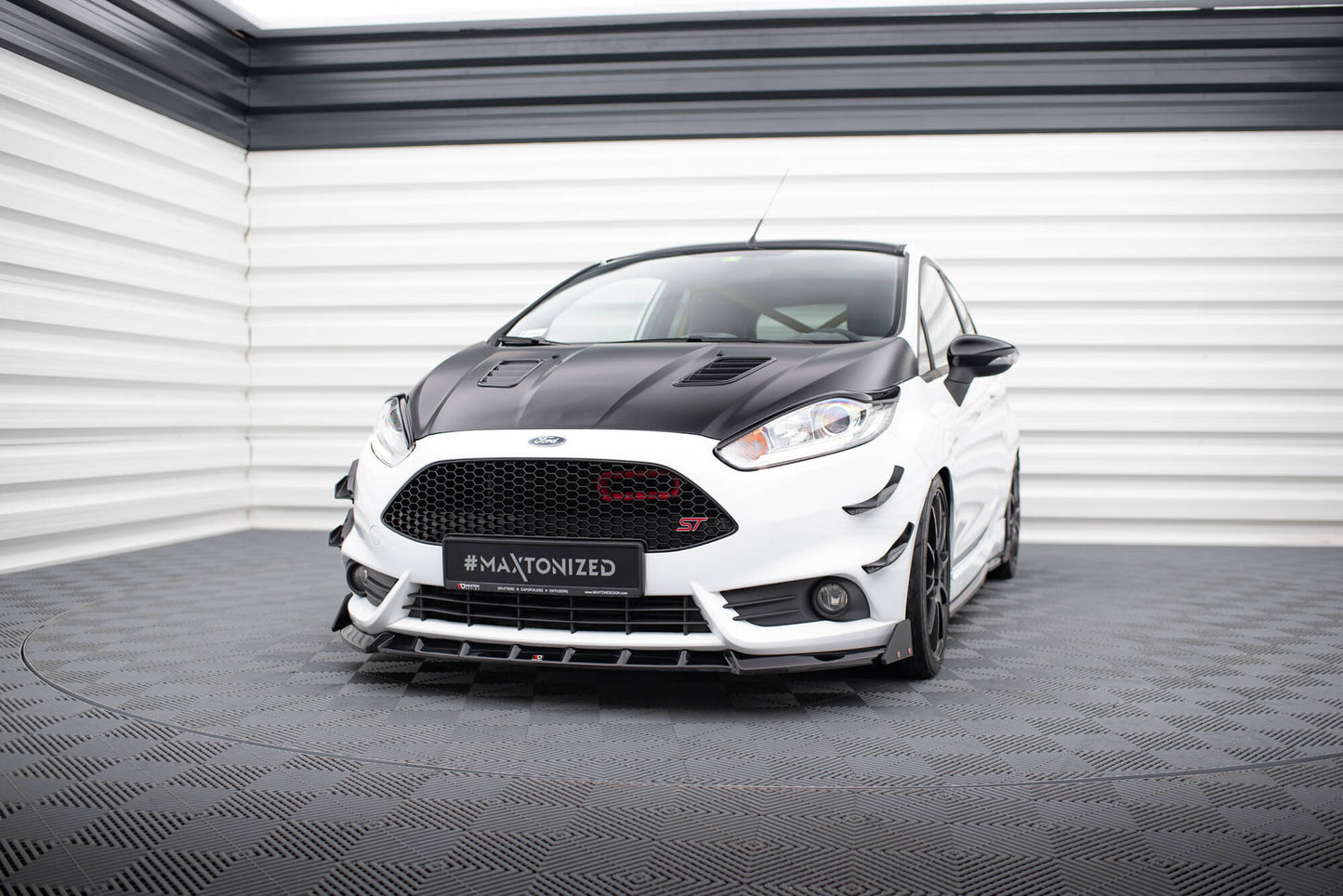 Front Ansatz V.6 + Flaps für Ford Fiesta ST Mk7 Facelift