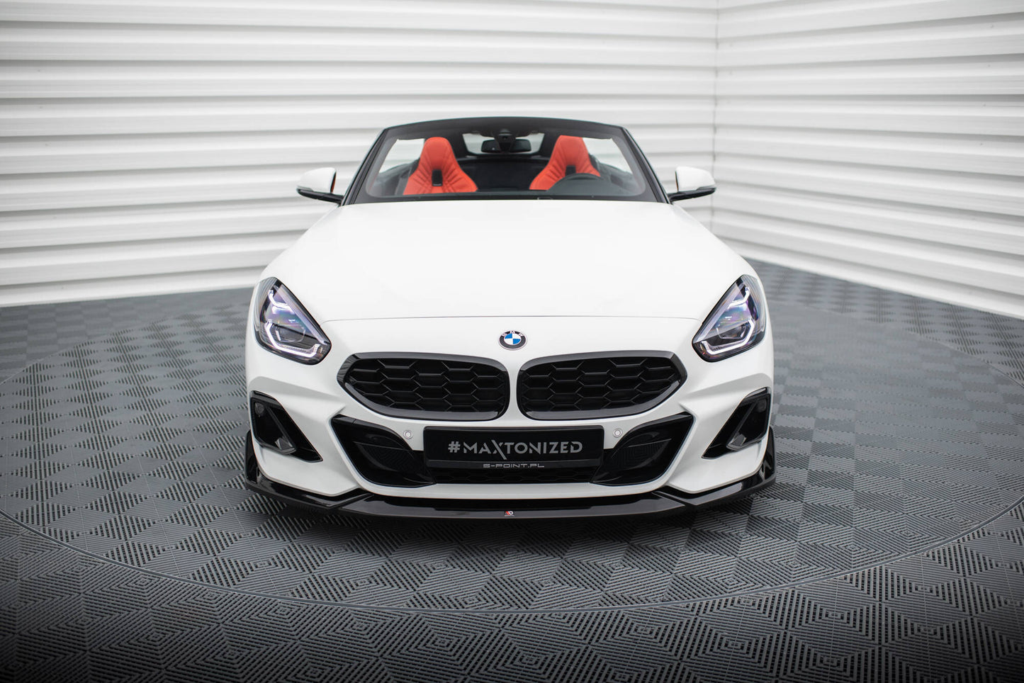 Front Ansatz V.3 für BMW Z4 M40i / M-Paket G29 Facelift schwarz Hochglanz