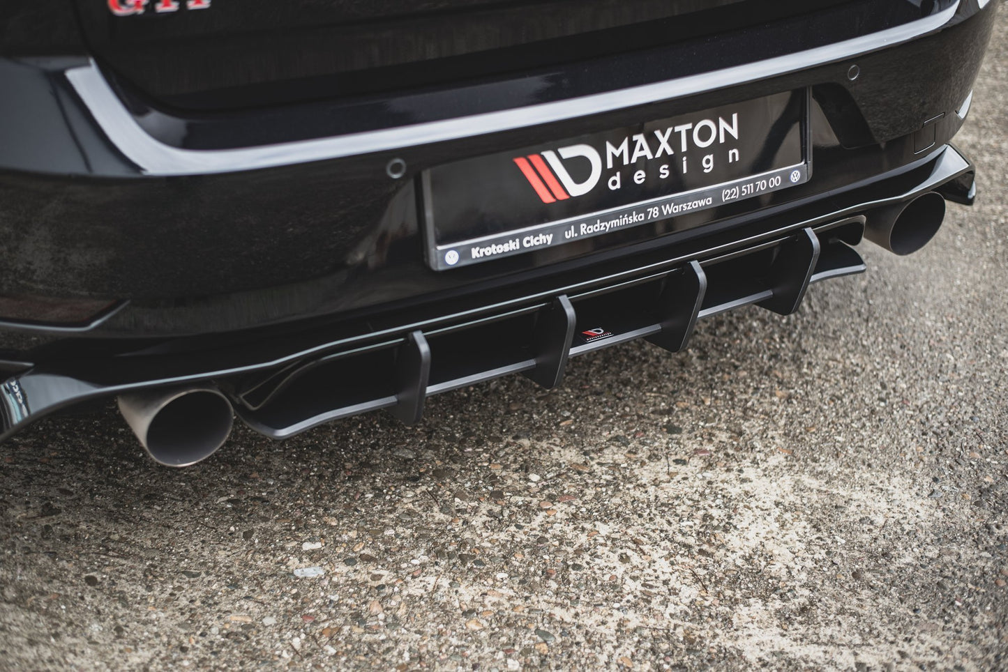 Robuste Racing Heckschürze für VW Golf 7 GTI TCR