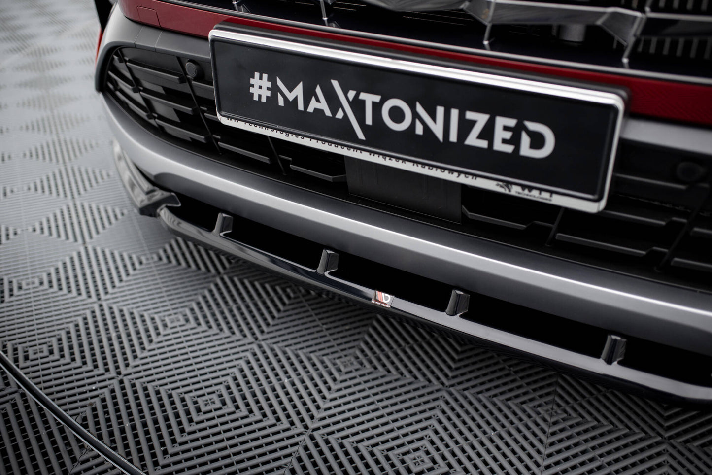 Front Ansatz V.2 für Hyundai Tucson N-Line Mk4 schwarz Hochglanz