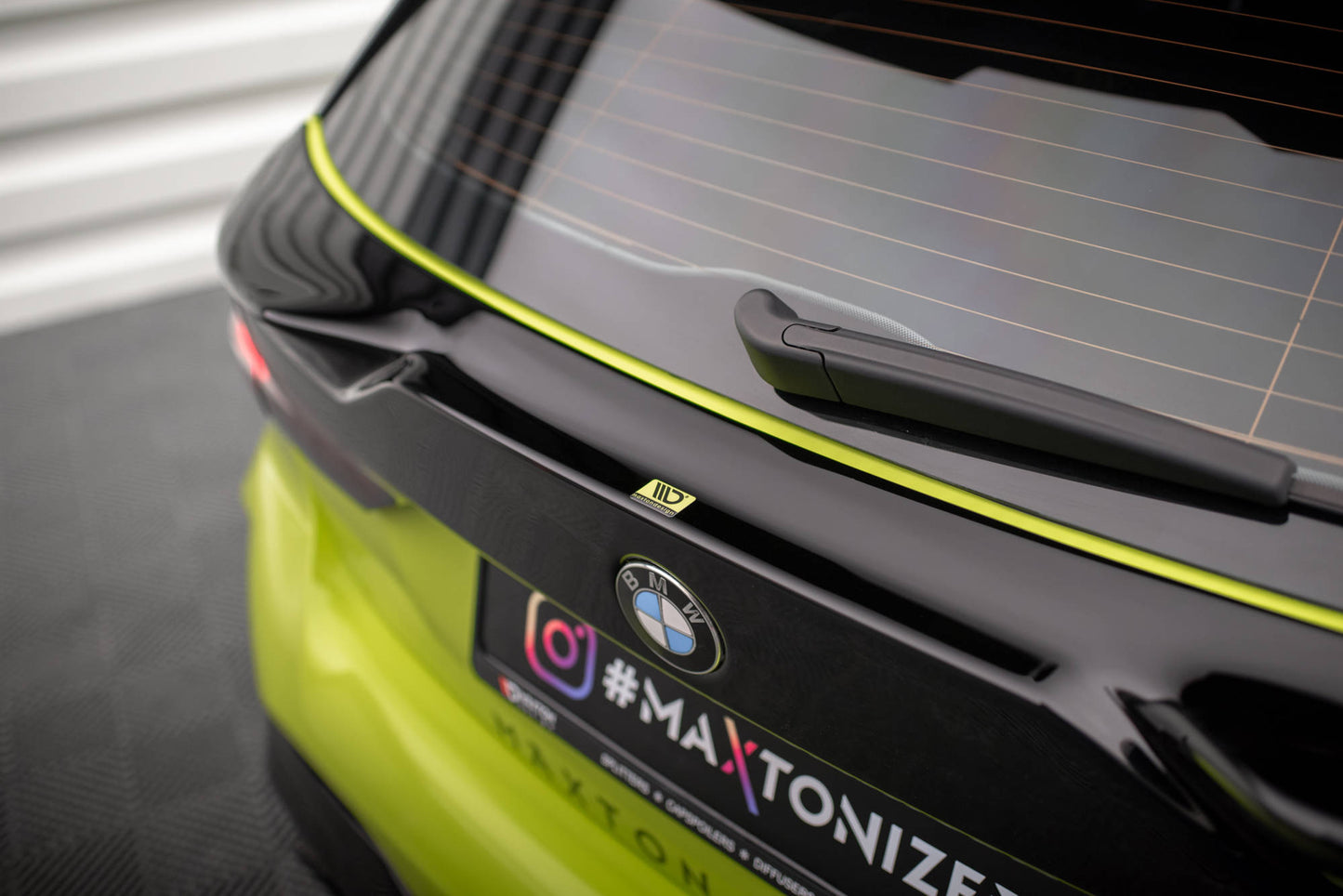 Heckscheiben Spoiler für BMW 1er M-Paket / M135i / 128ti F40 schwarz Hochglanz
