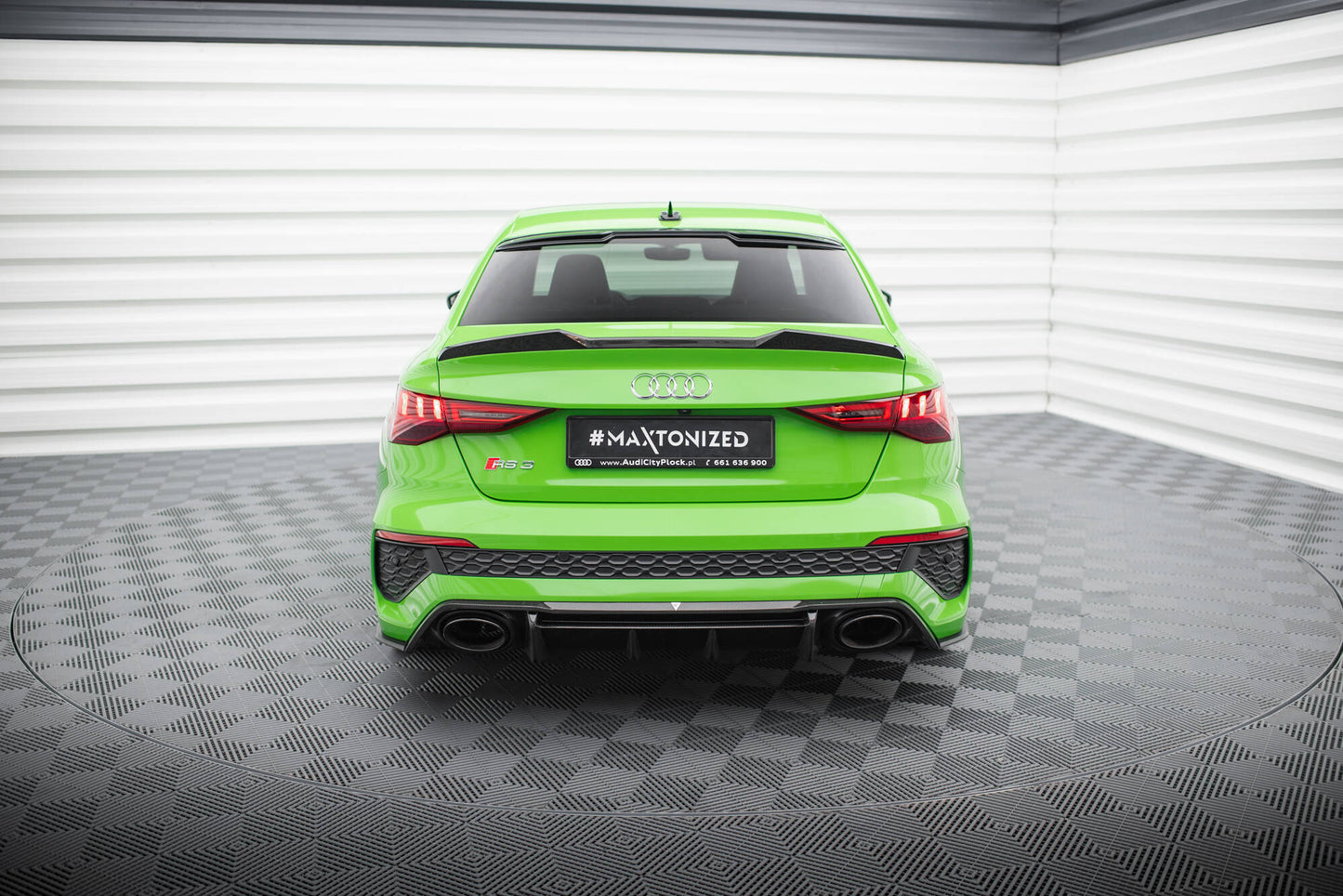 Prepreg Carbon Fiber Diffusor Heck Ansatz für Audi RS3 8Y