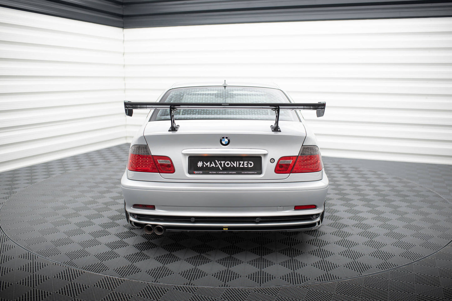 Carbon Spoiler With Internal Brackets Uprights BMW 3er Coupe E46
