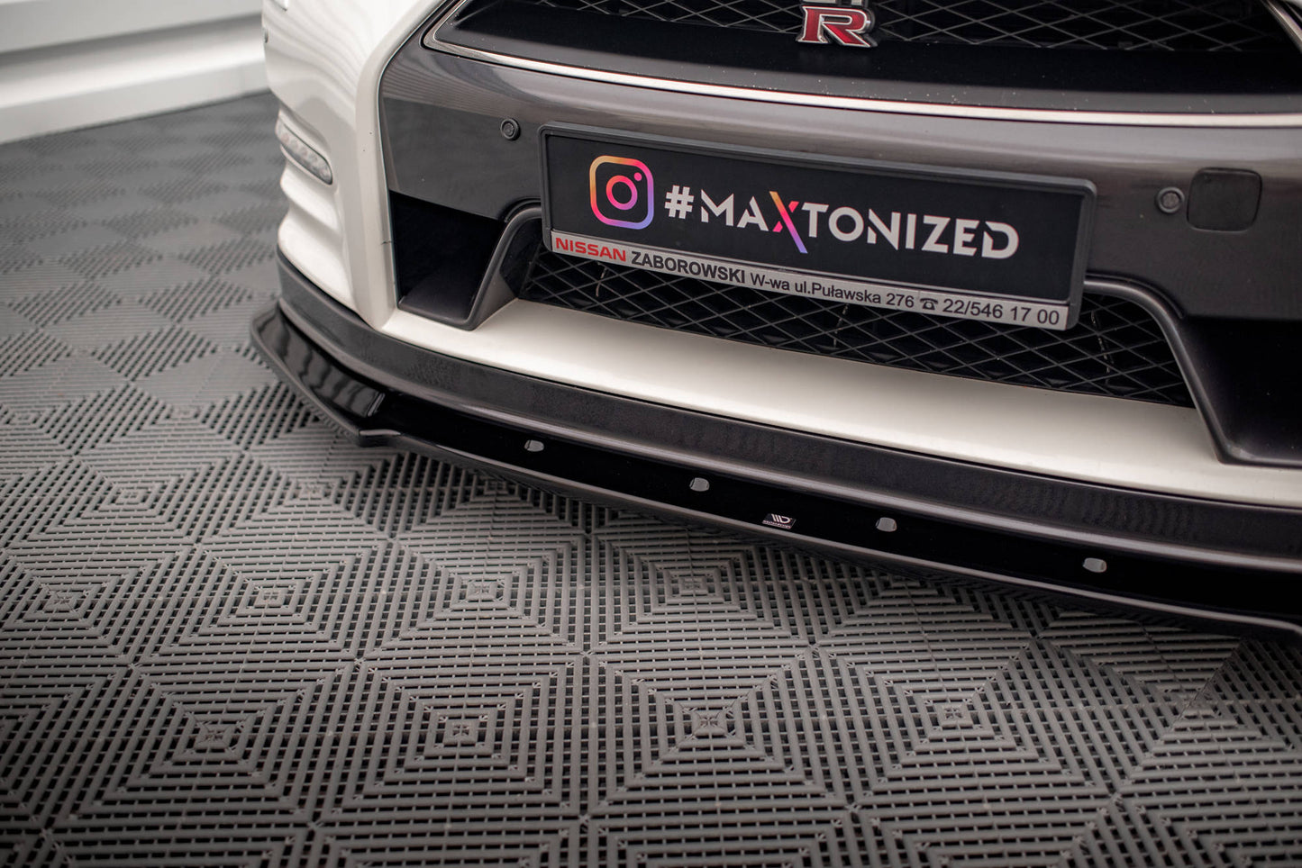 Front Ansatz für Nissan GTR R35 Facelift schwarz matt