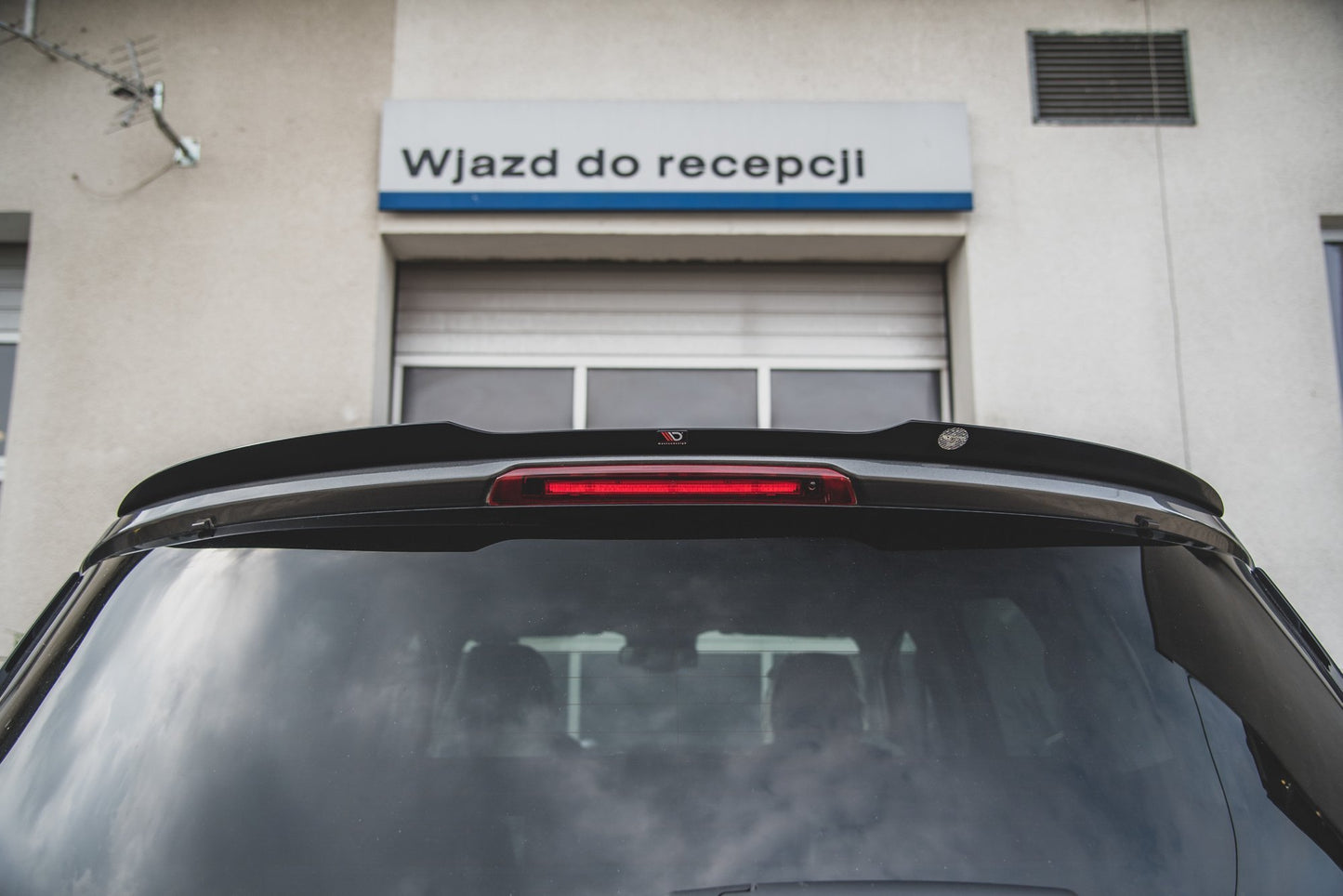 Spoiler CAP für Ford S-Max Mk2 Facelift schwarz Hochglanz