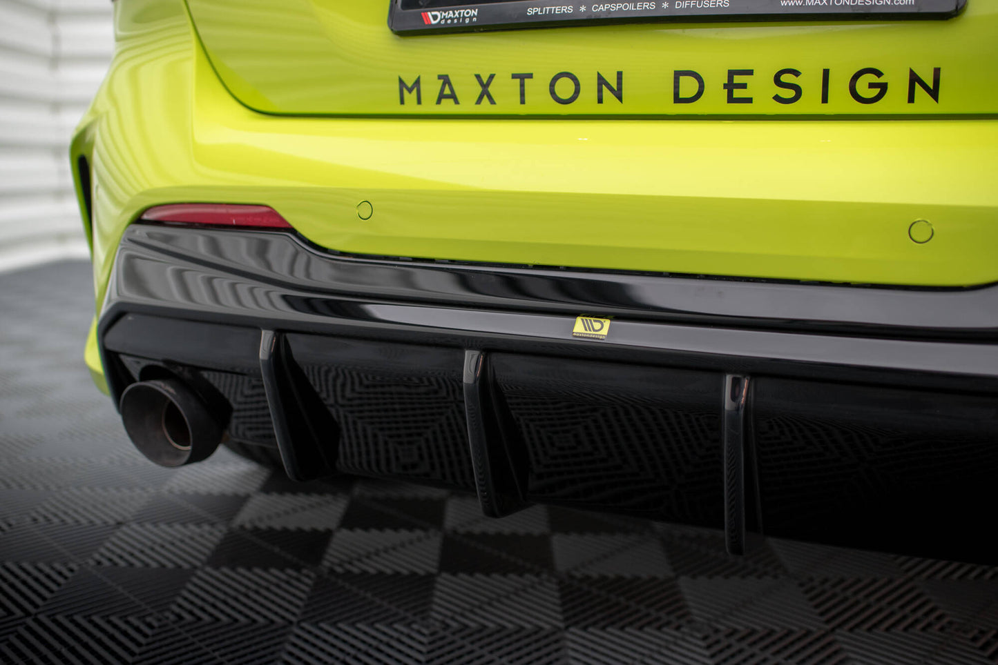 Diffusor Heck Ansatz V.3 für BMW 1er F40 M-Paket/ M135i / 128ti (Einzelauspuff li. re.)