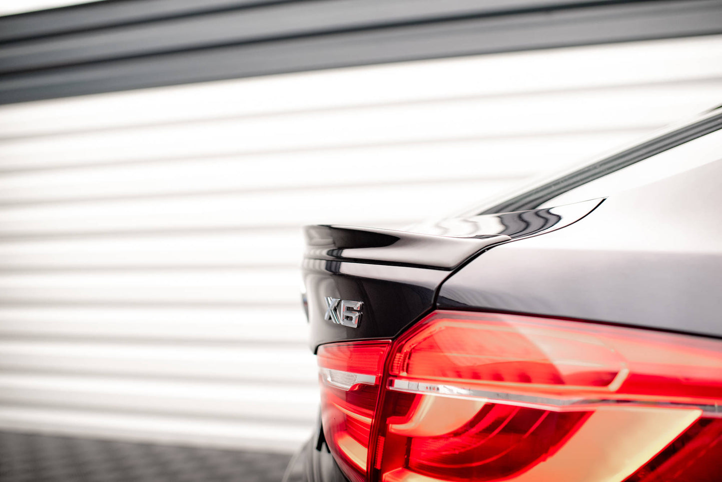 3D Spoiler CAP V.2 für BMW X6 F16 M-Paket / X6 M F86 schwarz Hochglanz