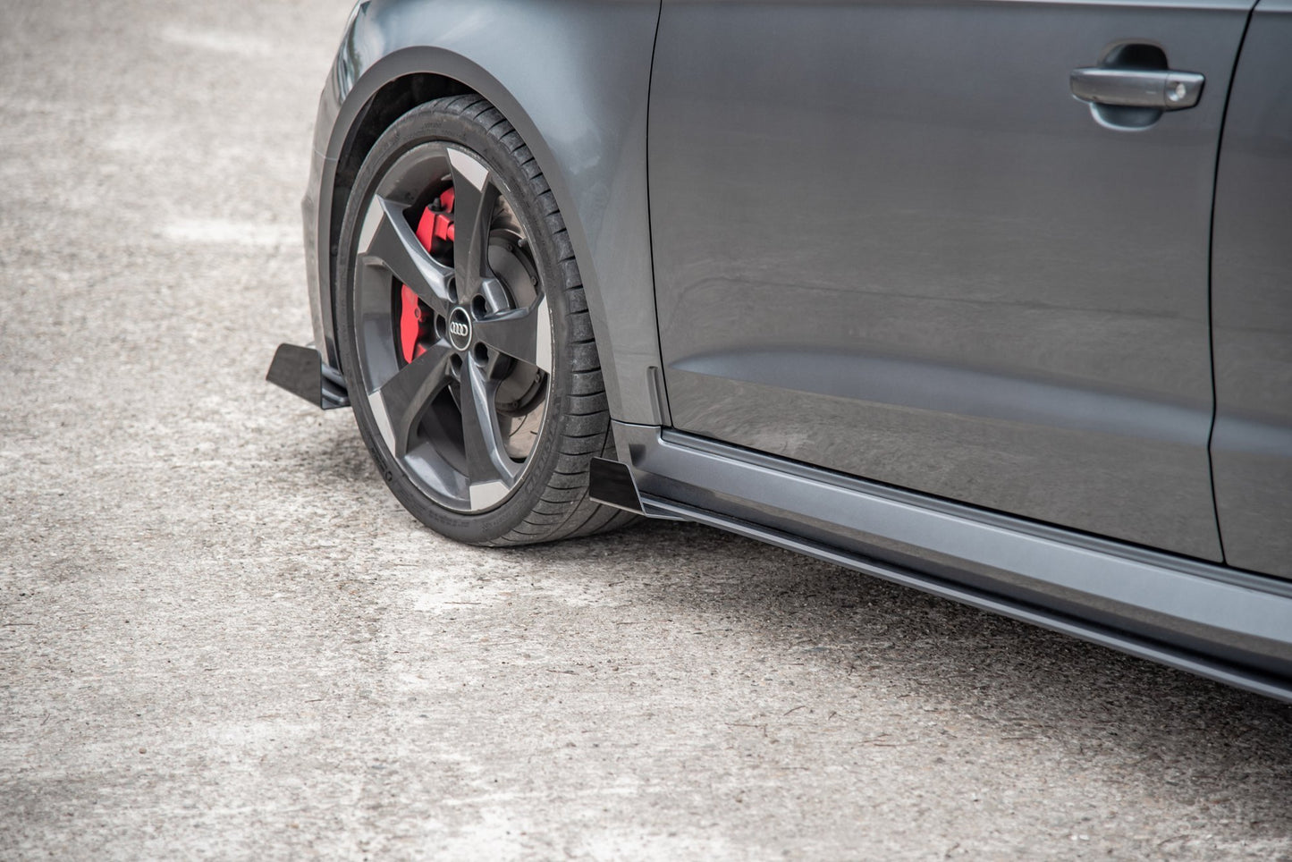 Street Pro Seitenschweller Ansatz für + Flaps Audi RS3 8V Sportback schwarz Hochglanz