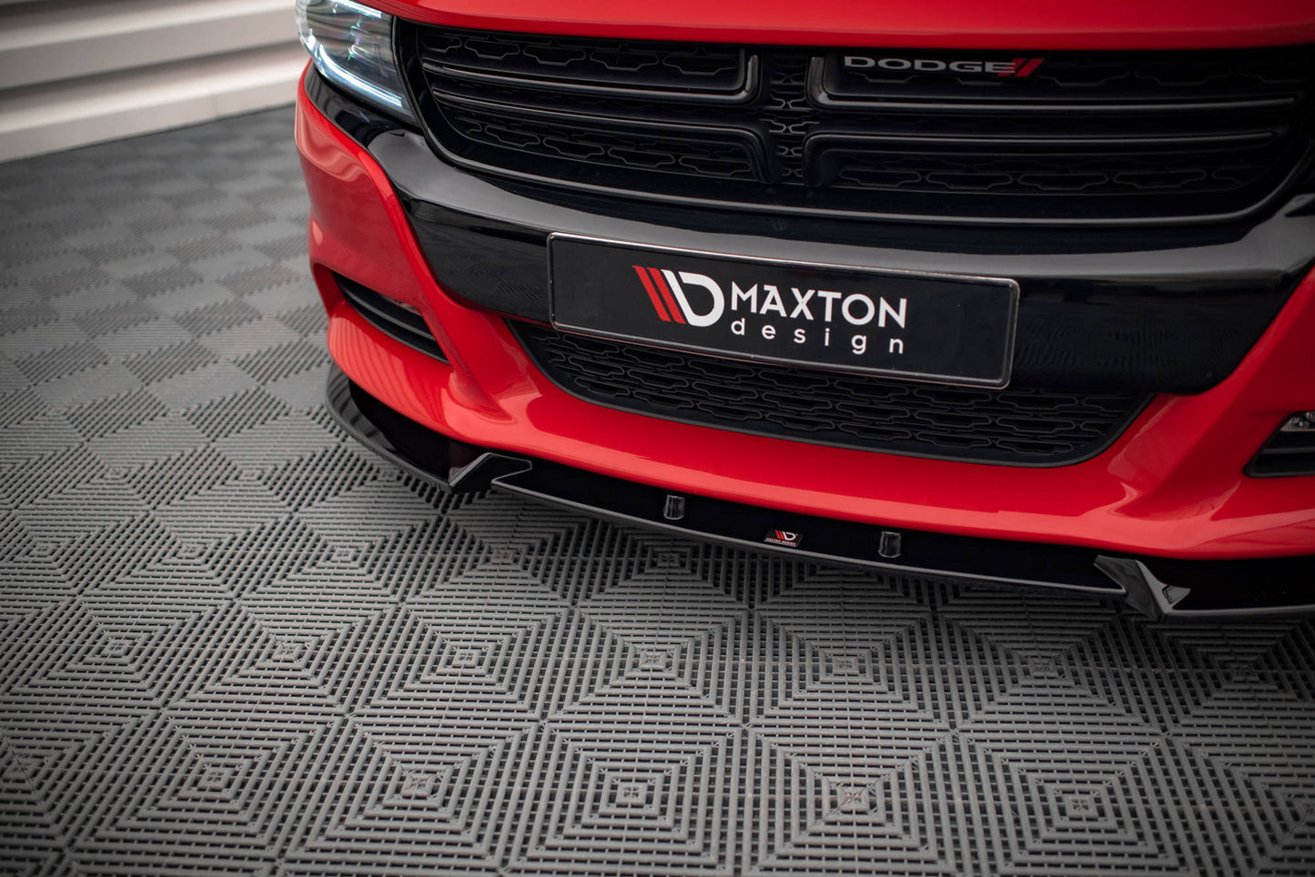 Front Ansatz V.1 für Dodge Charger RT Mk7 Facelift schwarz matt
