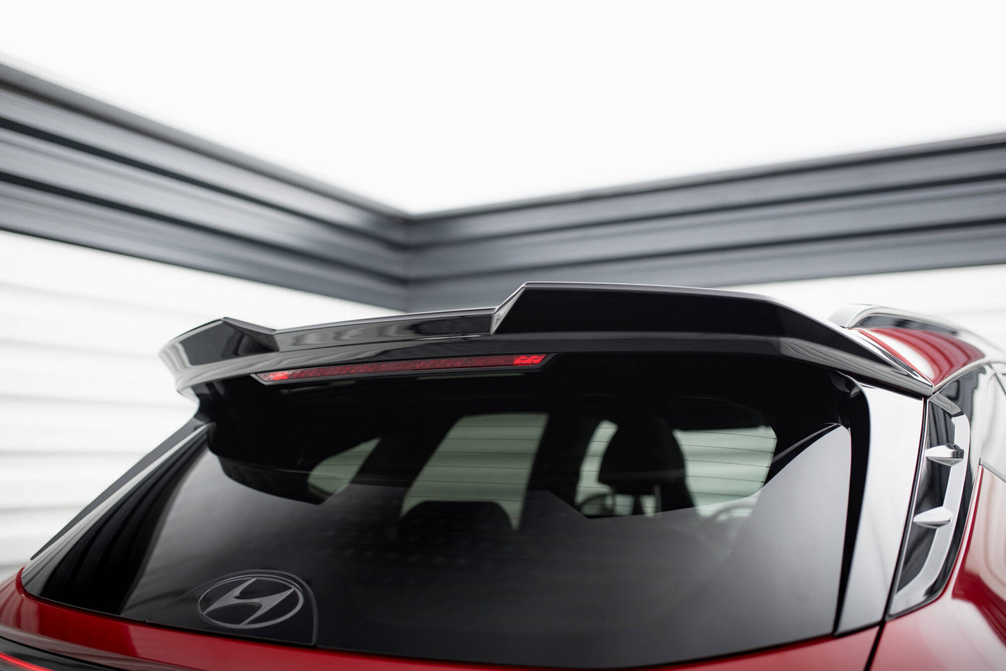 Spoiler CAP 3D für Hyundai Tucson N-Line Mk4 schwarz Hochglanz