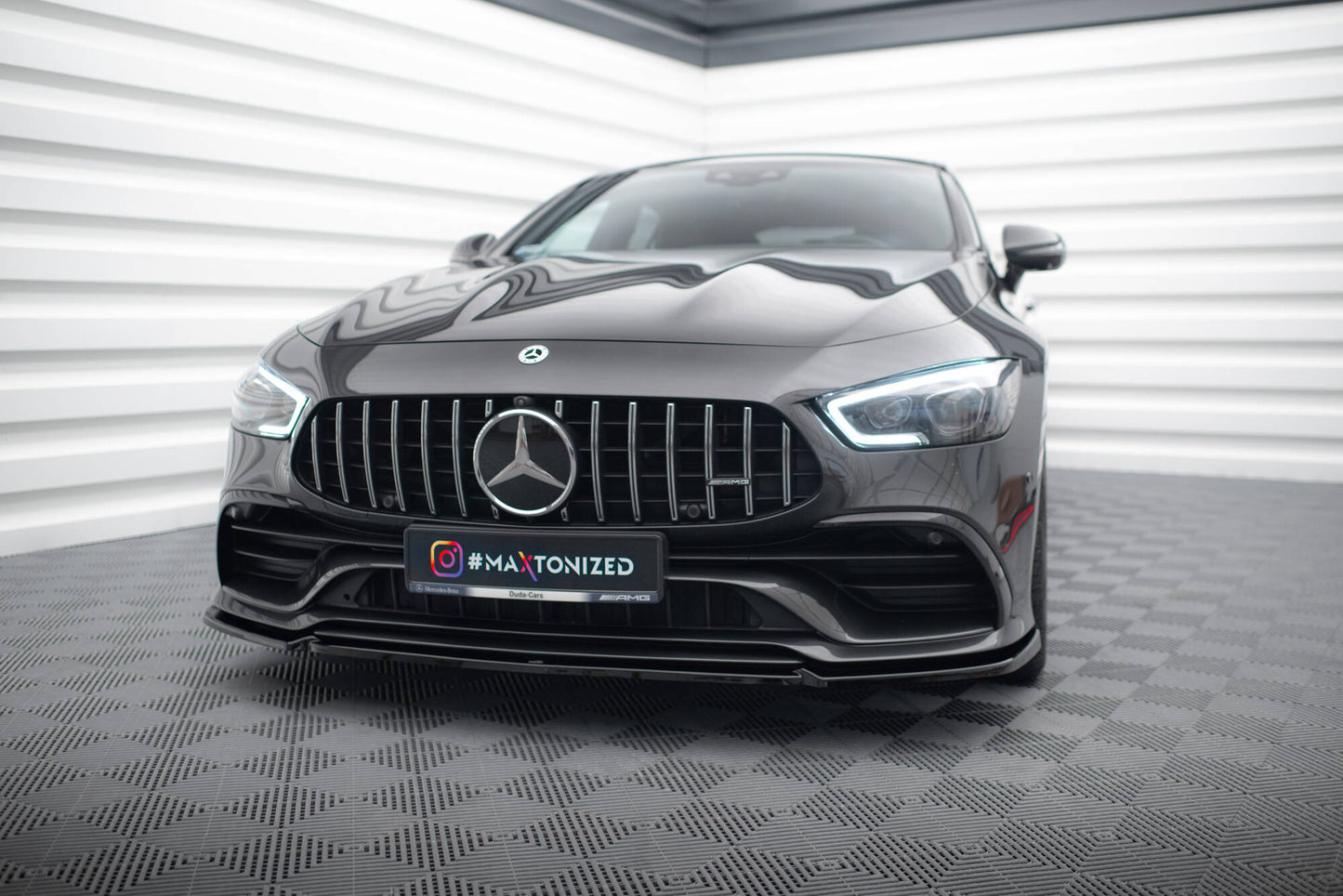 Front Ansatz V.2 für Mercedes-AMG GT 53 4-Door Coupe schwarz Hochglanz