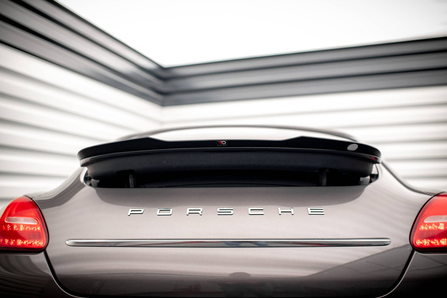Spoiler CAP für Porsche Panamera / Panamera Diesel 970 schwarz Hochglanz