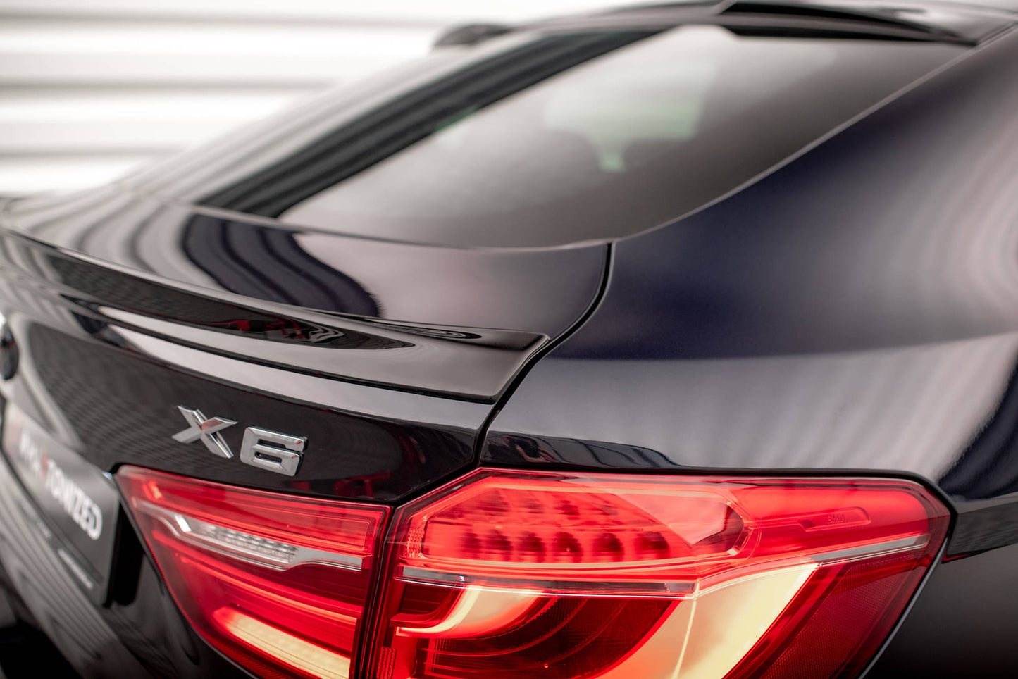 3D Spoiler CAP V.2 für BMW X6 F16 M-Paket / X6 M F86 schwarz Hochglanz