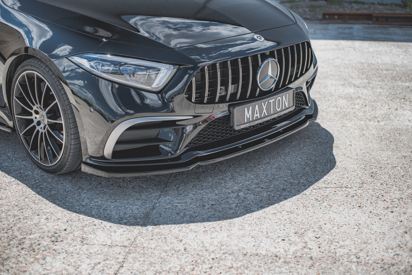 Front Ansatz V.2 für Mercedes-Benz CLS AMG-Line / 53AMG C257 schwarz matt