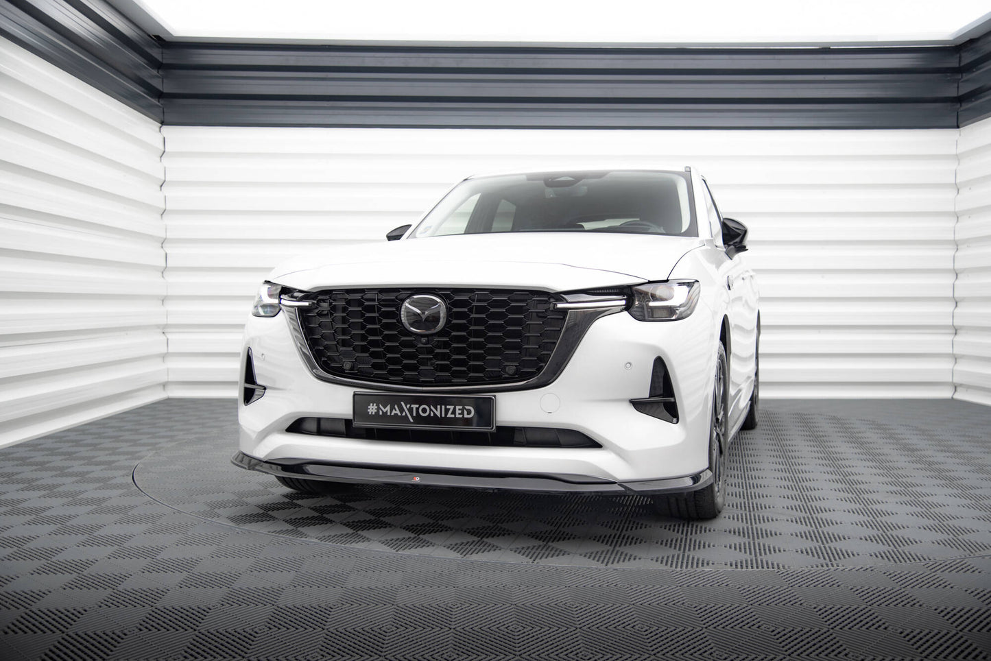 Front Ansatz V.2 für Mazda CX-60 Mk1 schwarz Hochglanz