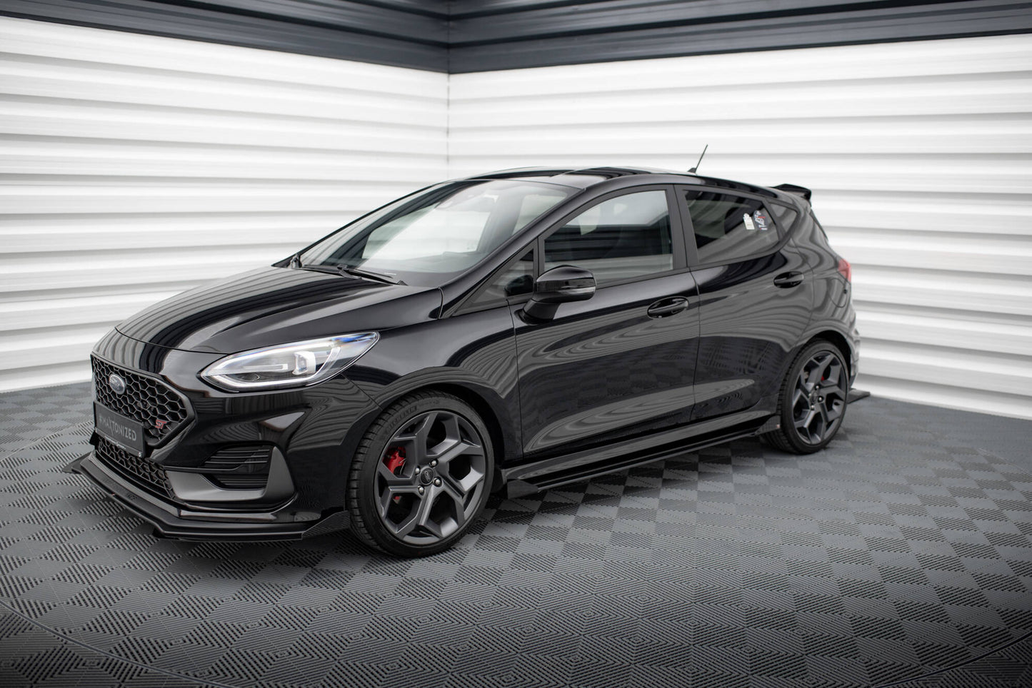 Seitenschweller Flaps für Ford Fiesta ST / ST-Line Mk8 schwarz Hochglanz