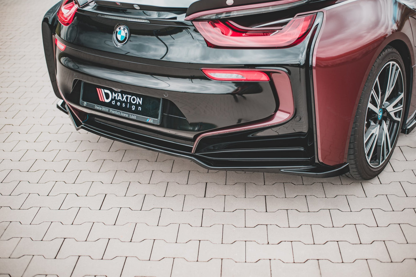 Heckansatz BMW i8 schwarz Hochglanz