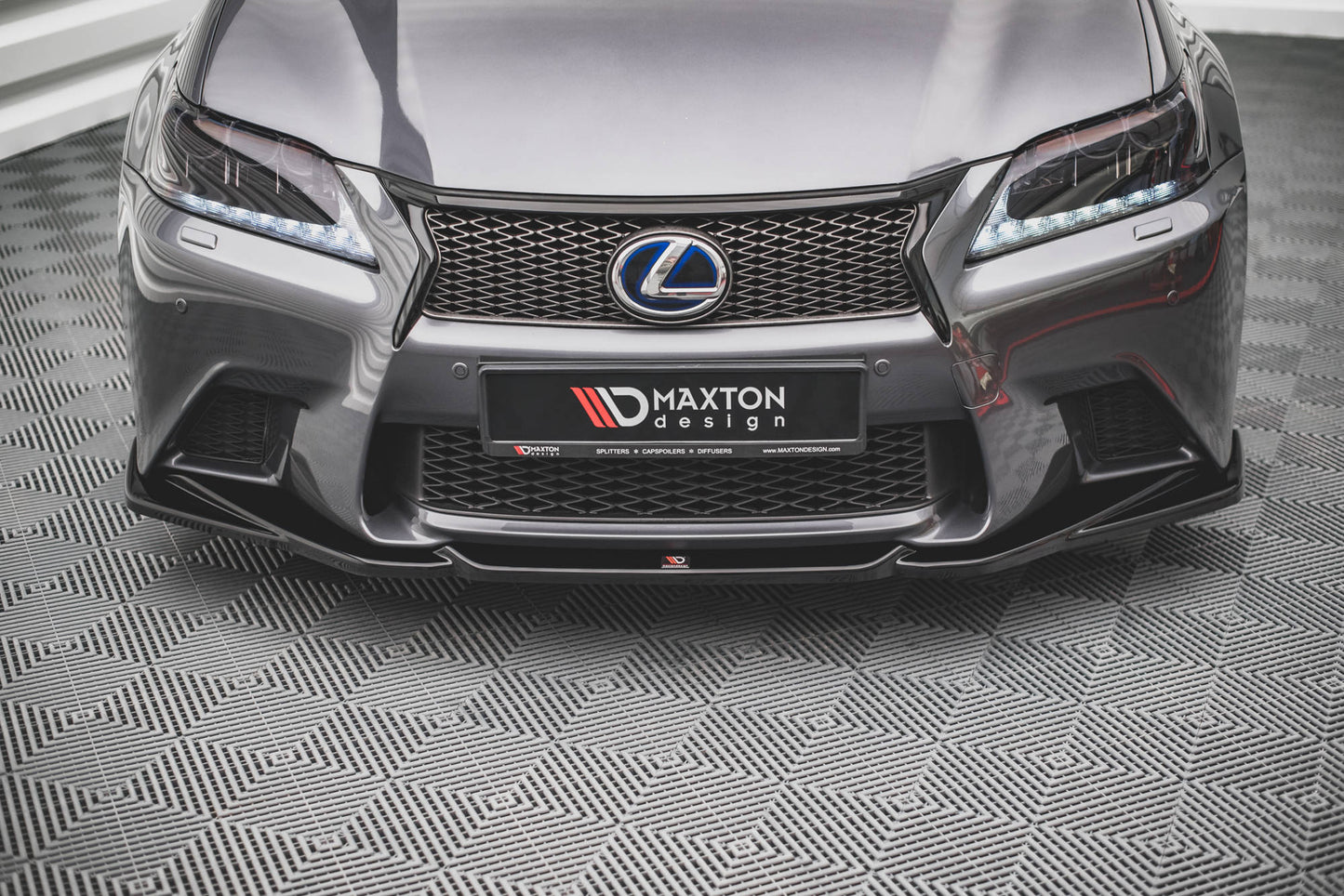 Front Ansatz V.2 für Lexus GS F Sport Mk4 (L10) schwarz Hochglanz