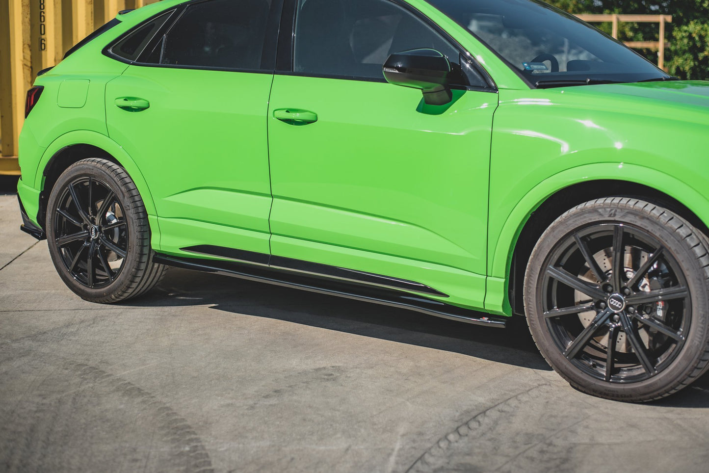Seitenschweller Ansatz für Audi RSQ3 / Q3 S-Line F3 Carbon Look