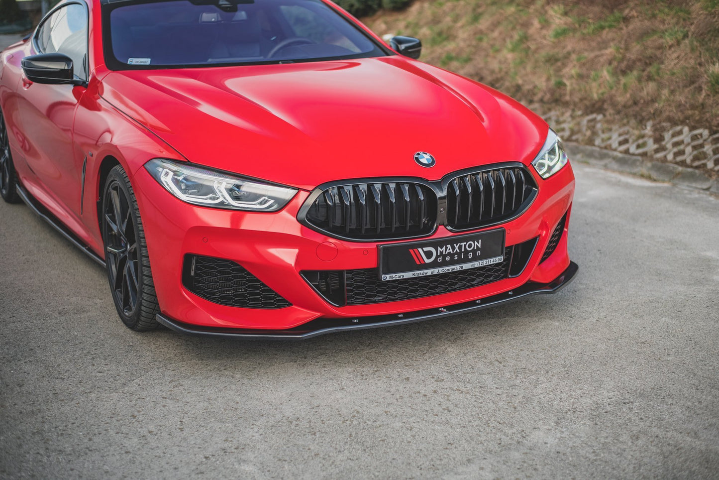 Front Ansatz V.1 für BMW 8 Coupe G15 / 8 Gran Coupe M Paket G16 schwarz Hochglanz