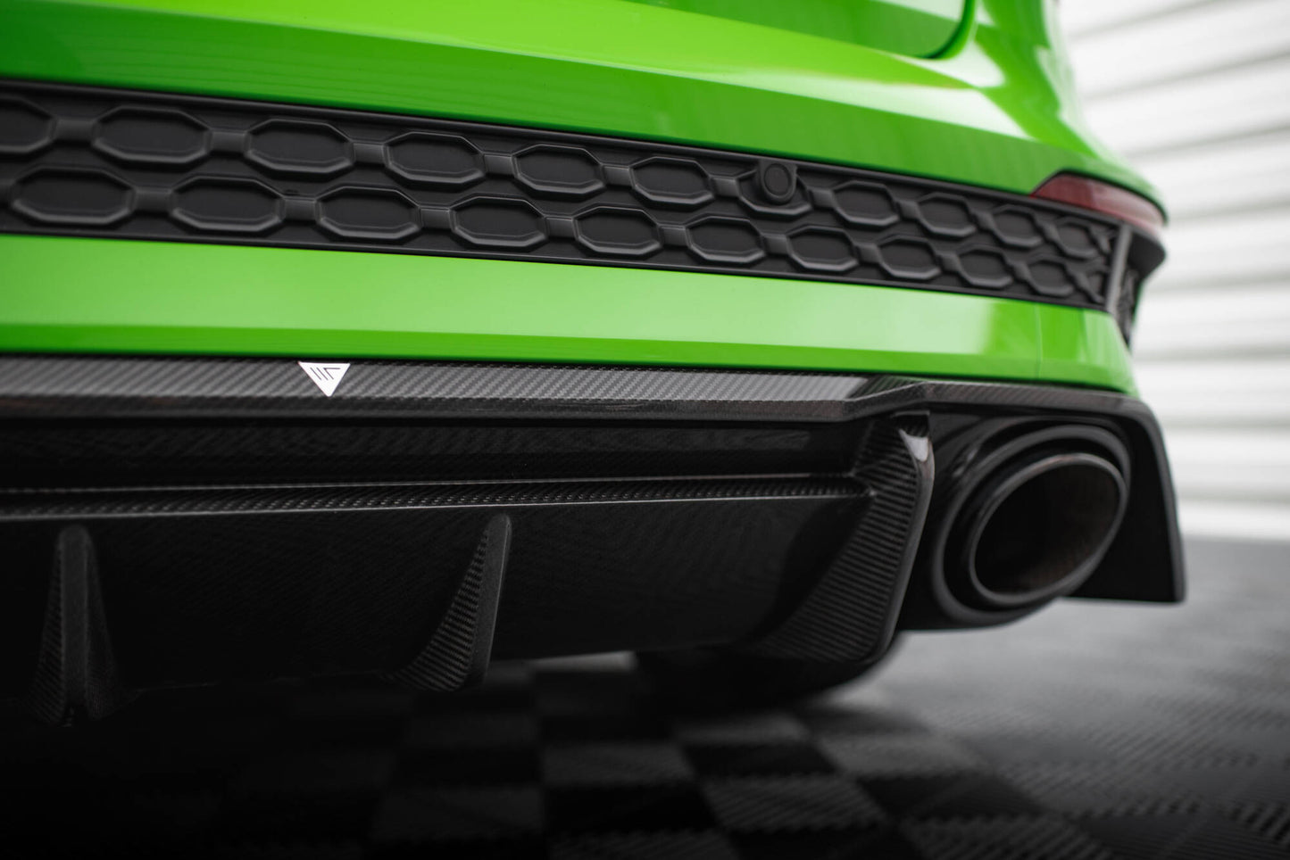Prepreg Carbon Fiber Diffusor Heck Ansatz für Audi RS3 8Y