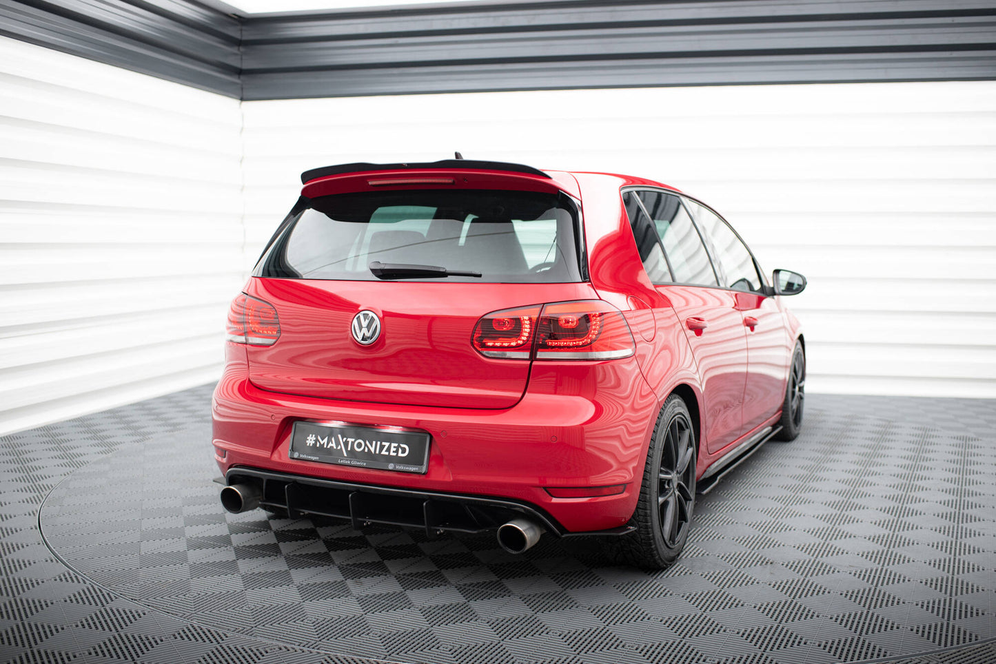 VW GOLF 6 GTI / 35TH Diffusor Heck Ansatz für Heckschürze für & Heck Ansatz Flaps Diffusor für