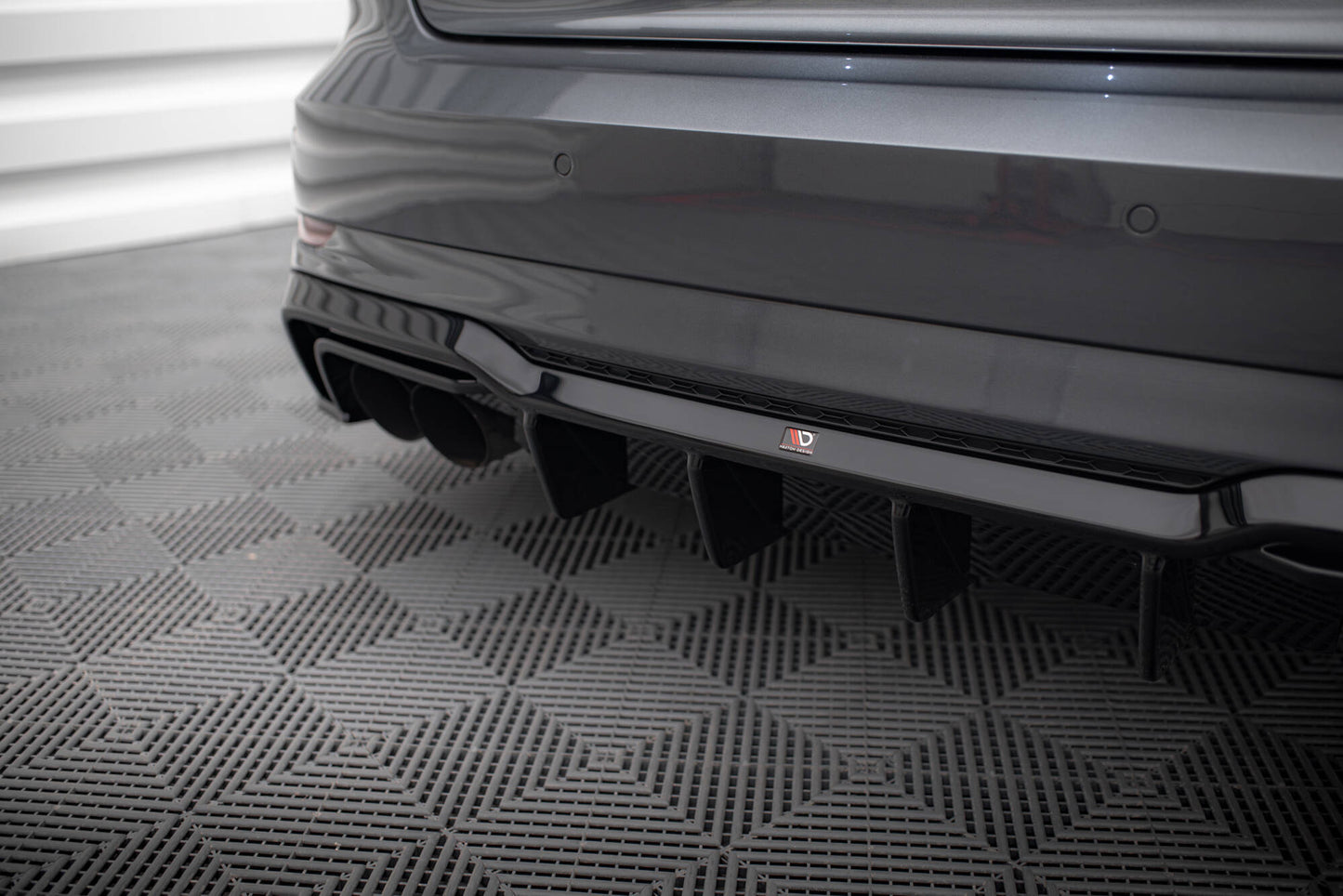 Diffusor Heck Ansatz für Audi S3 Sportback 8V Facelift