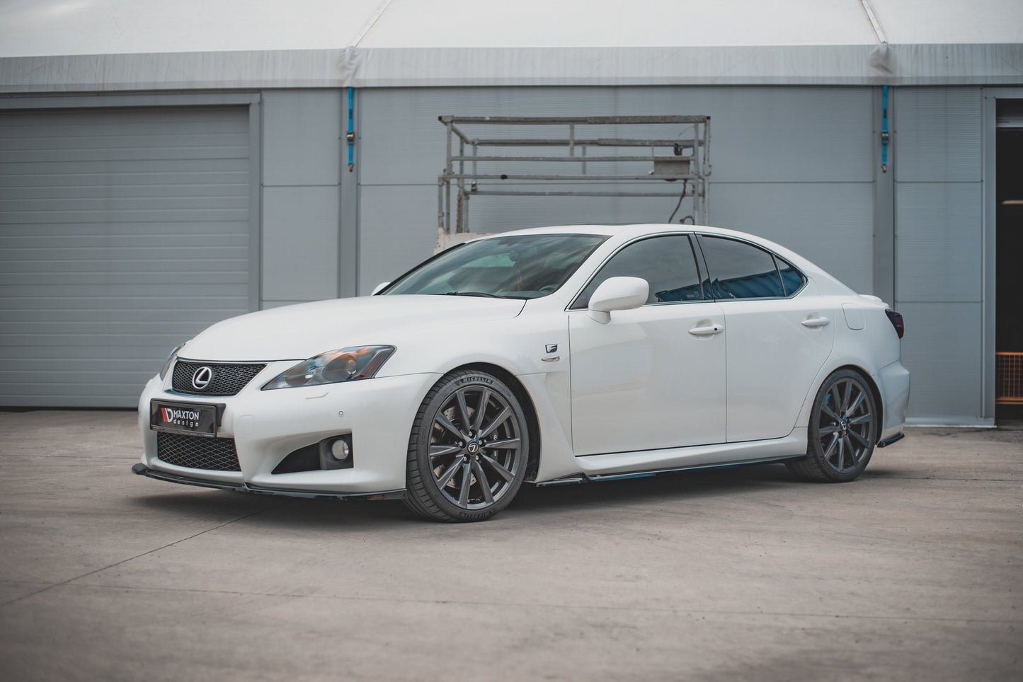 Seitenschweller Ansatz für Lexus IS F Mk2 schwarz Hochglanz