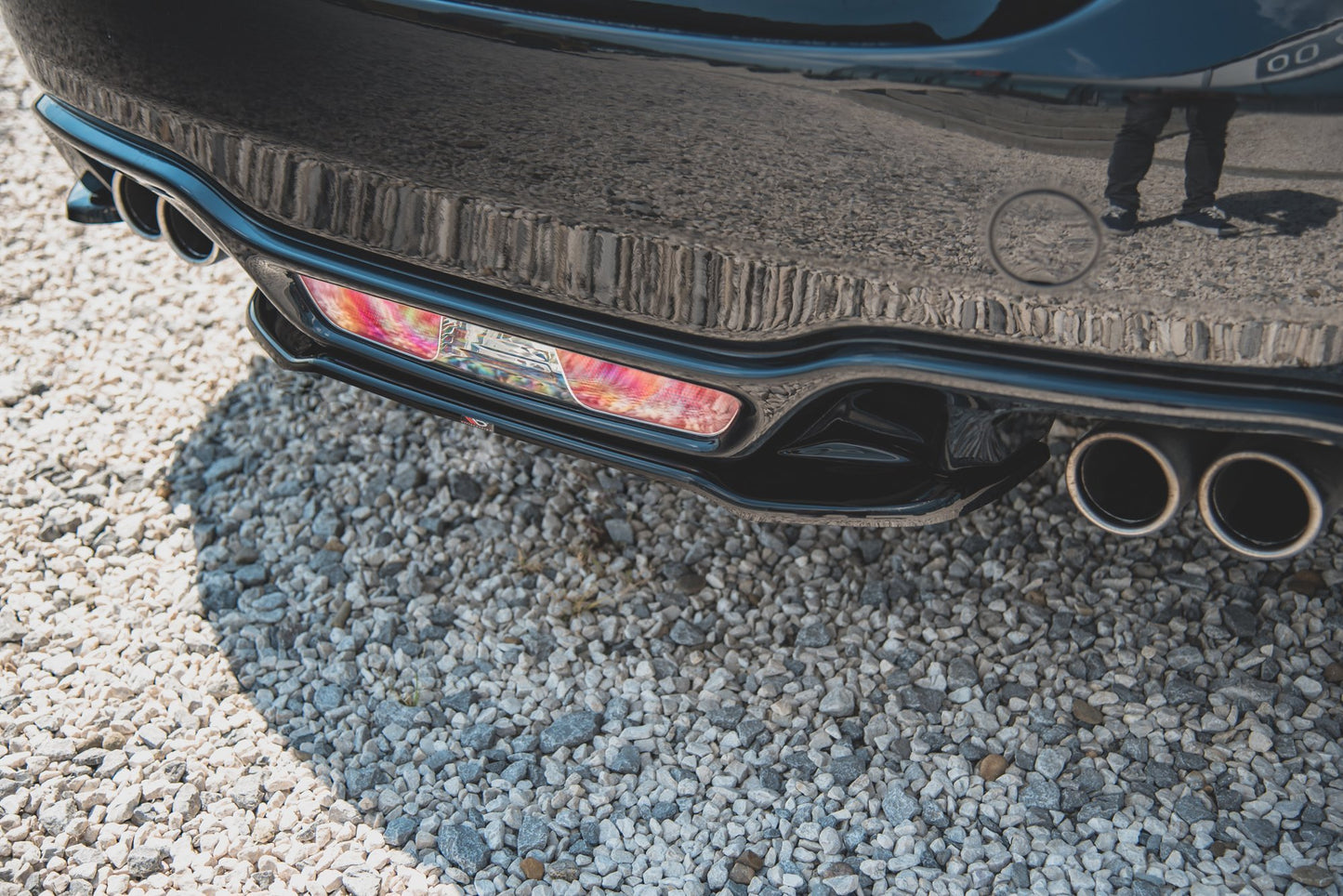 Heckansatz Abarth 124 Spider schwarz Hochglanz