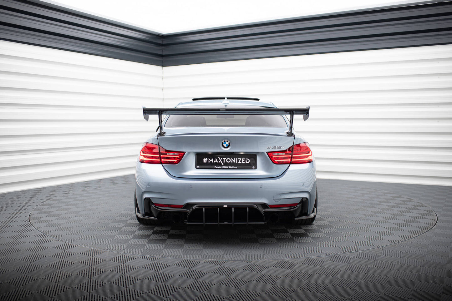 Carbon Spoiler With External Brackets Uprights BMW 4er F32 / 4 F32 M-Paket Coupe