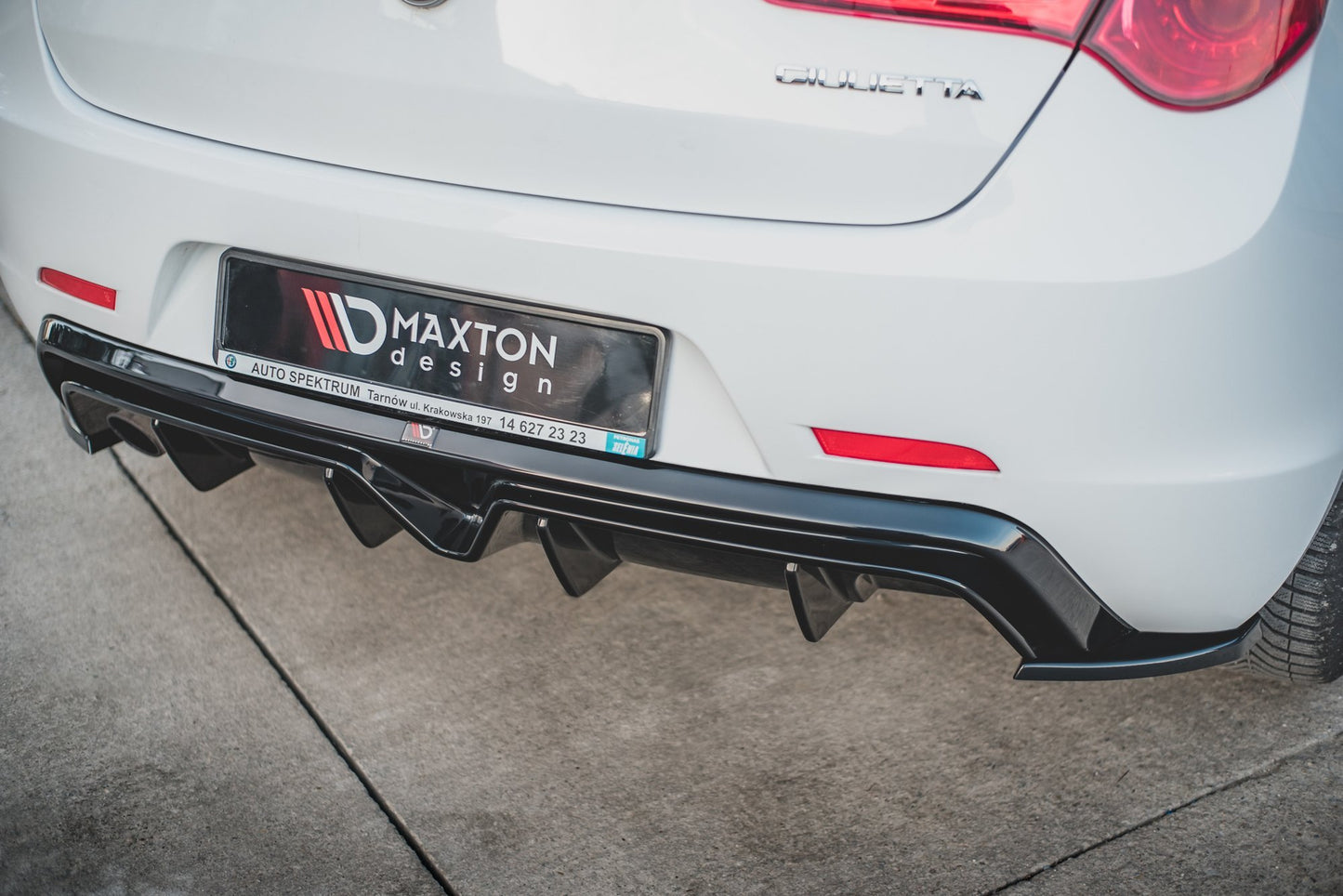 Diffusor Heck Ansatz für Alfa Romeo Giulietta (Einzelauspuff li.)