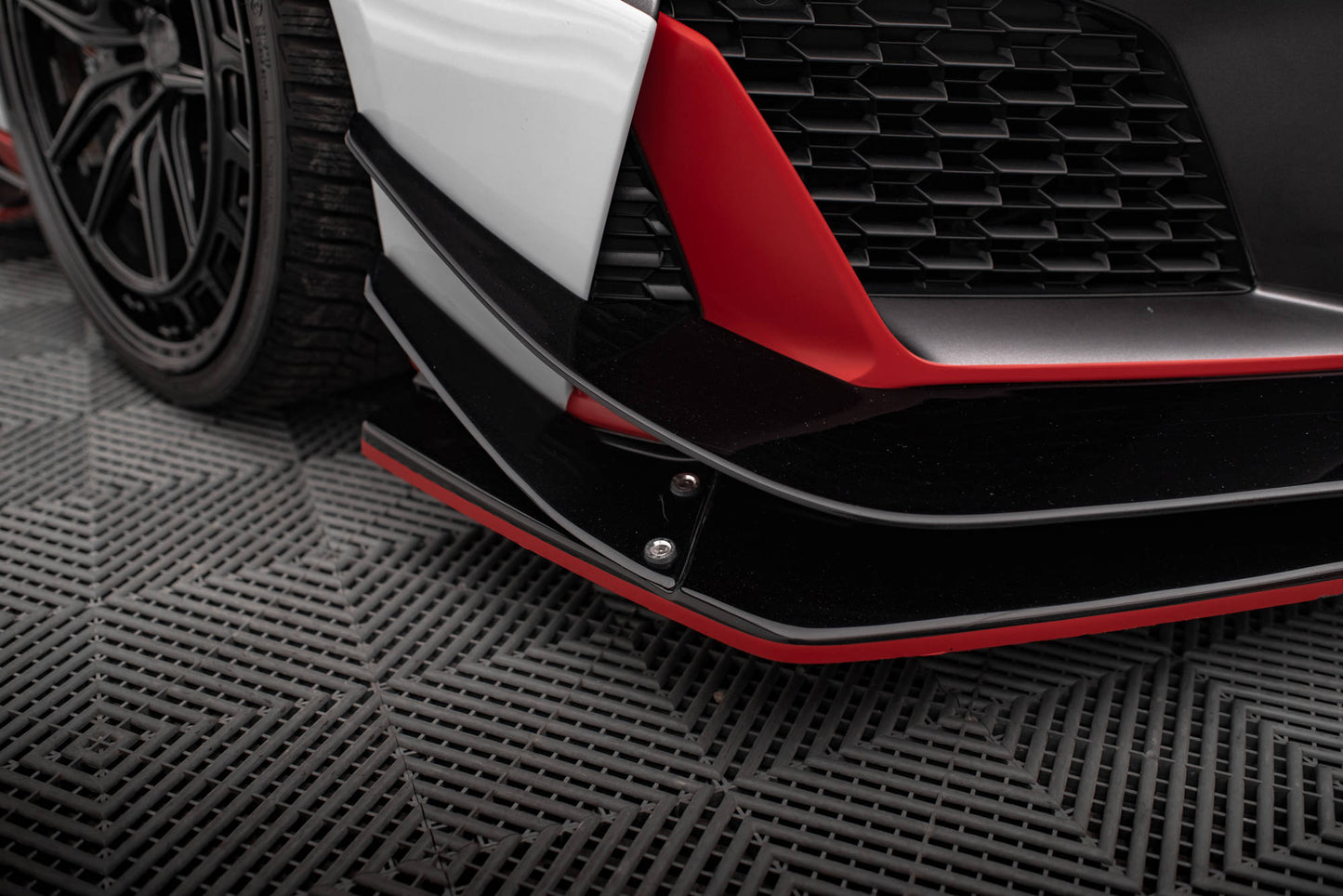 Bottom Canards Audi R8 Mk2 Facelift schwarz Hochglanz