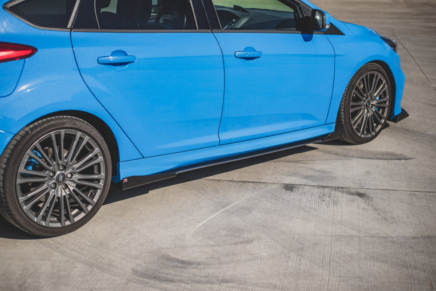 Street Pro Seitenschweller Ansatz für + Flaps Ford Focus RS Mk3 schwarz Hochglanz