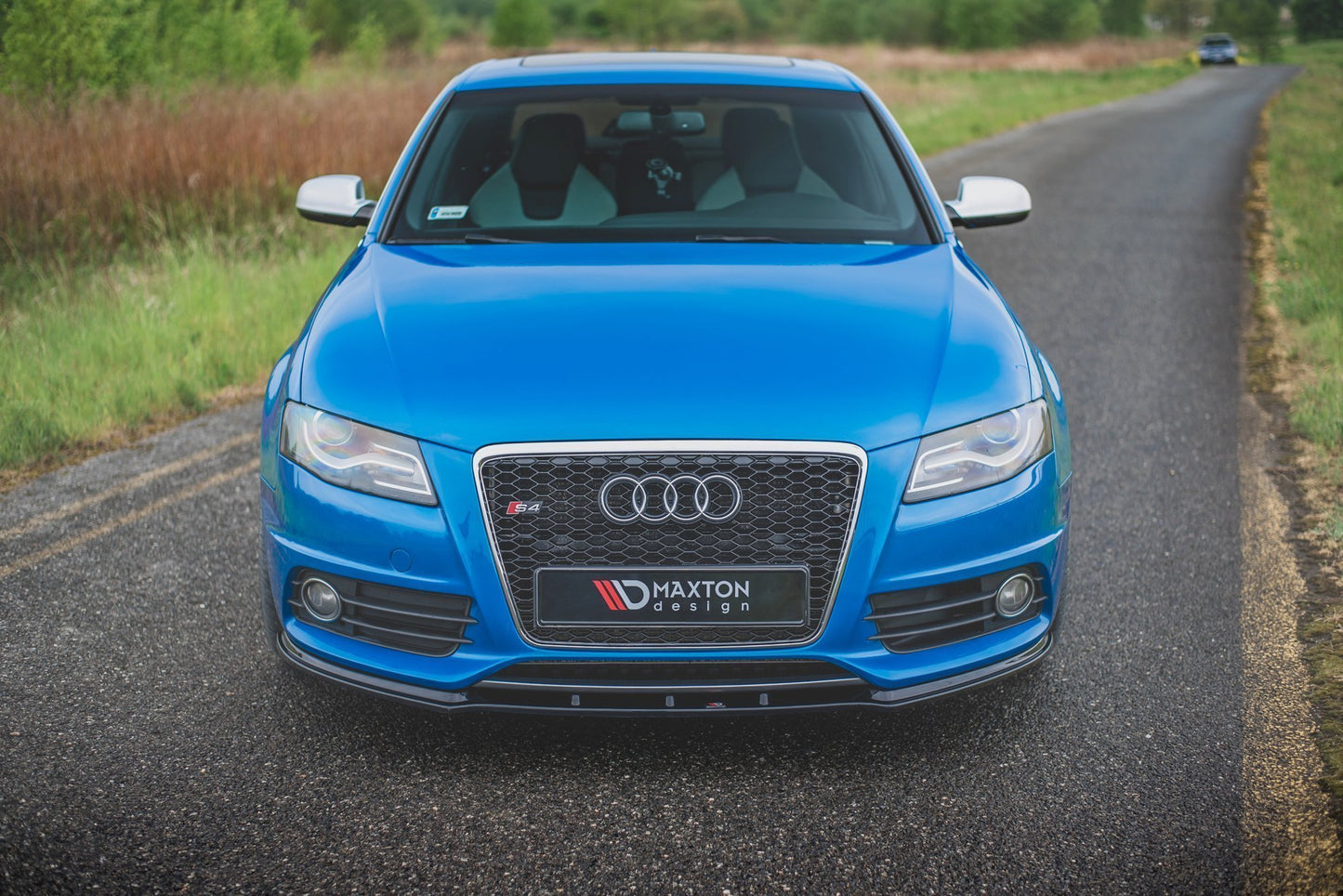 Front Ansatz V.1 für Audi S4 / A4 S-Line B8 schwarz Hochglanz