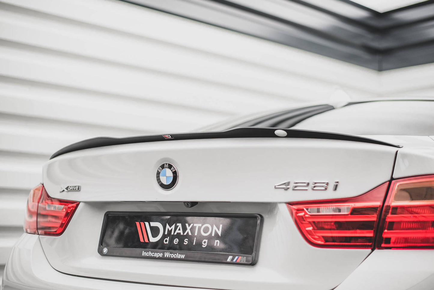 Spoiler CAP für BMW 4er F32 schwarz Hochglanz