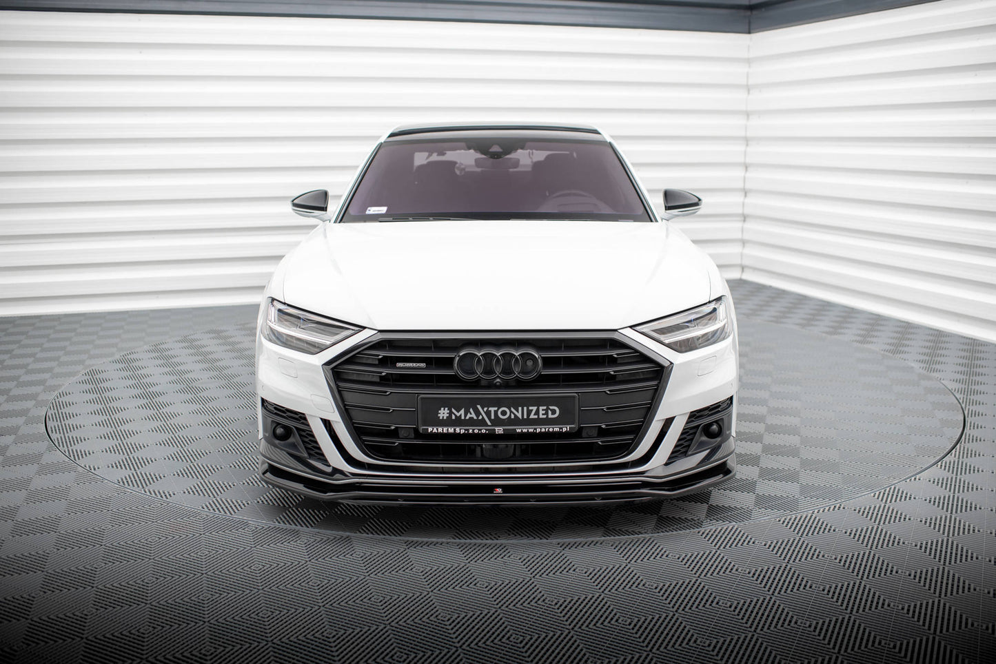Front Ansatz V.1 für Audi S8 / A8 S-Line D5 schwarz Hochglanz