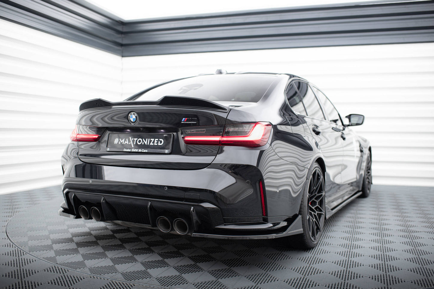 Spoiler CAP 3D für BMW M340i / 3 M-Paket / M3 Limousine G20 schwarz Hochglanz