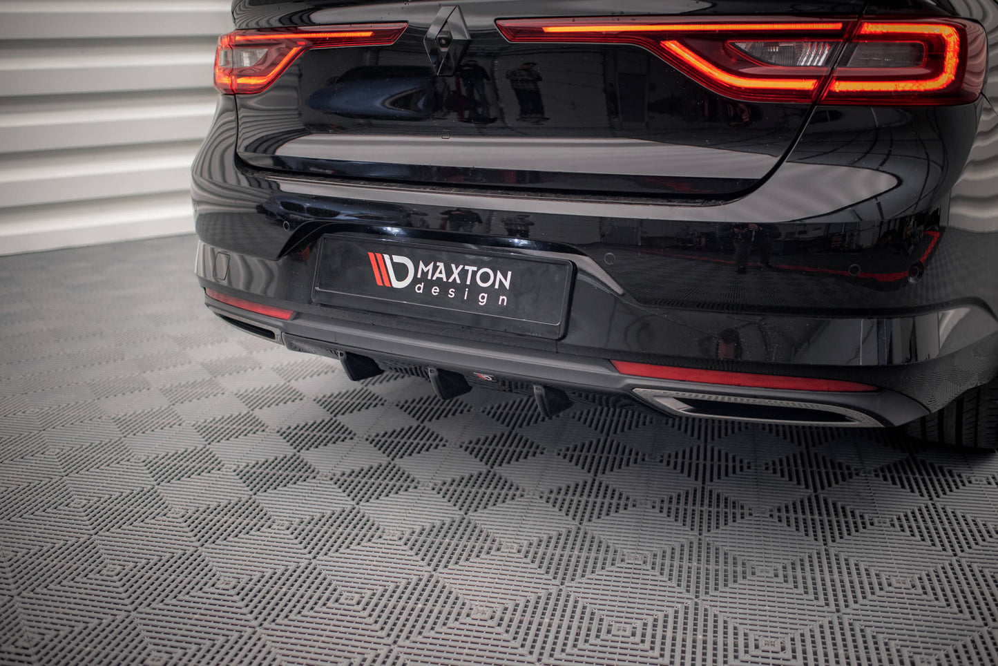 Diffusor Heck Ansatz für Renault Talisman schwarz Hochglanz