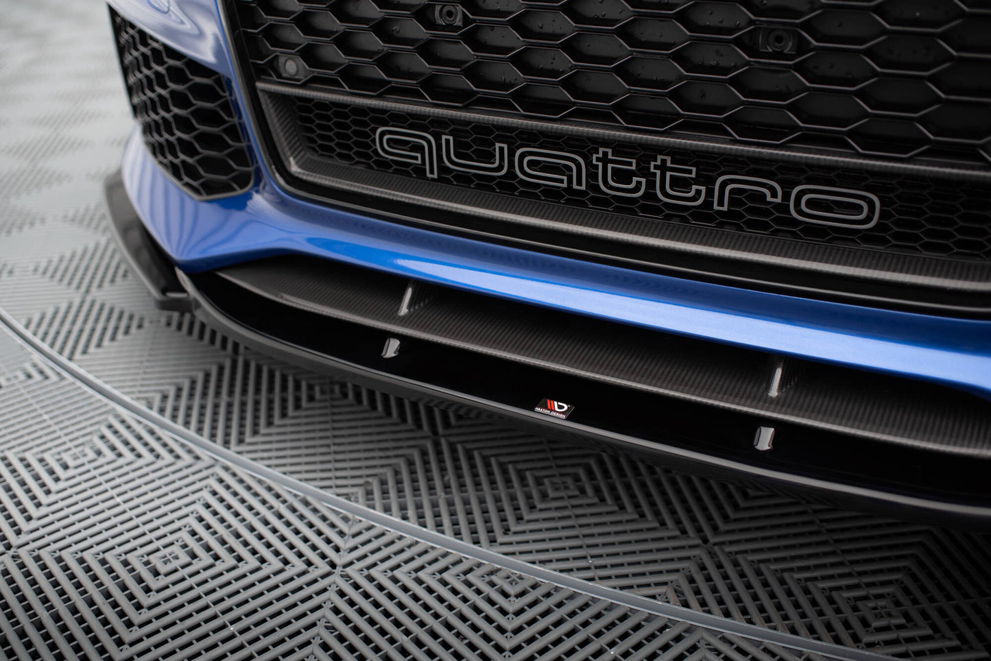 Front Ansatz V.3 für Audi RS6 C7 / C7 Facelift schwarz Hochglanz