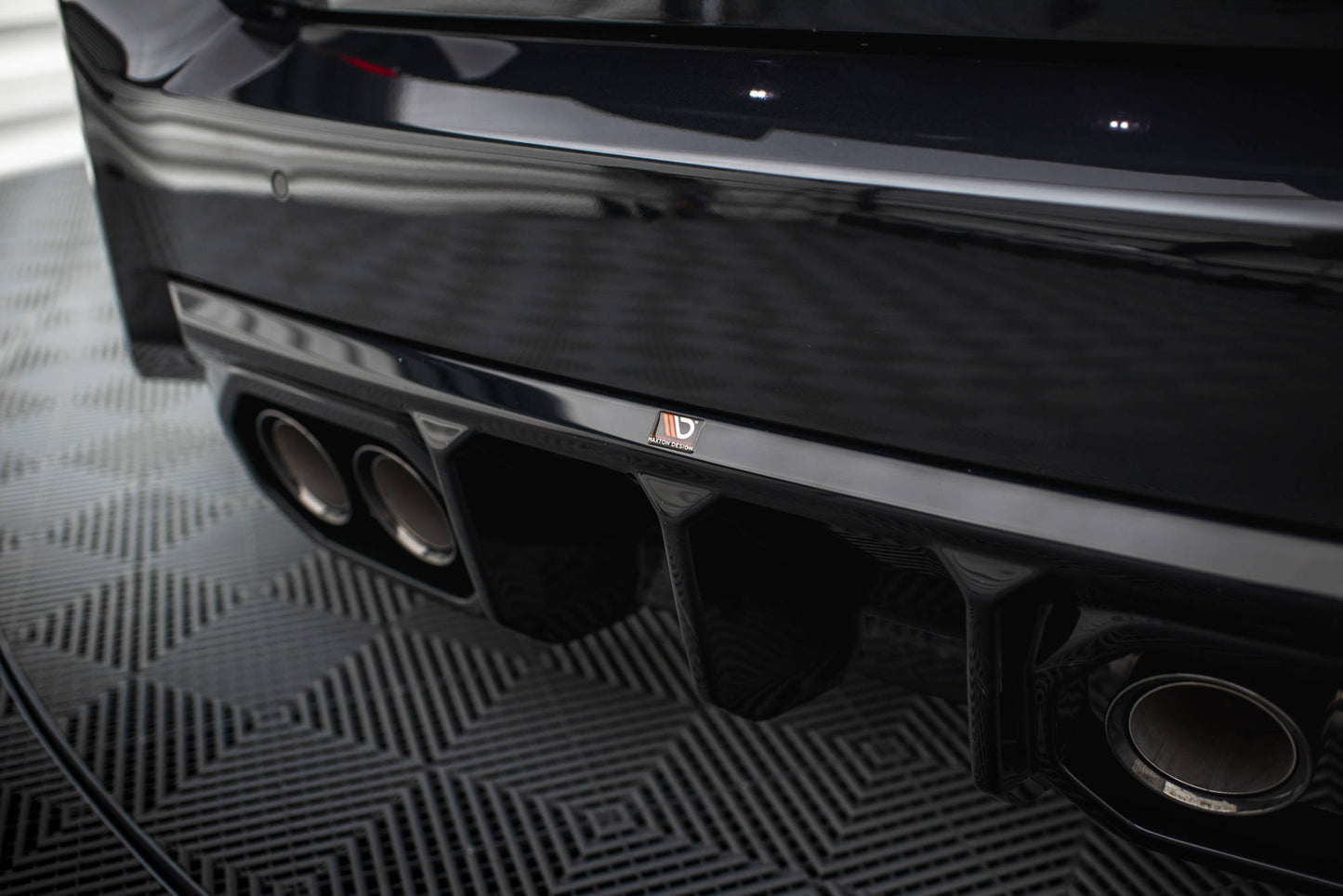 Diffusor Heck Ansatz V.2 für BMW M2 G87 schwarz Hochglanz