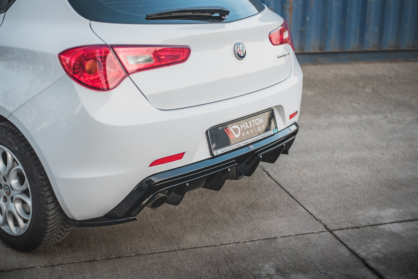 Diffusor Heck Ansatz für Alfa Romeo Giulietta (Einzelauspuff li.)