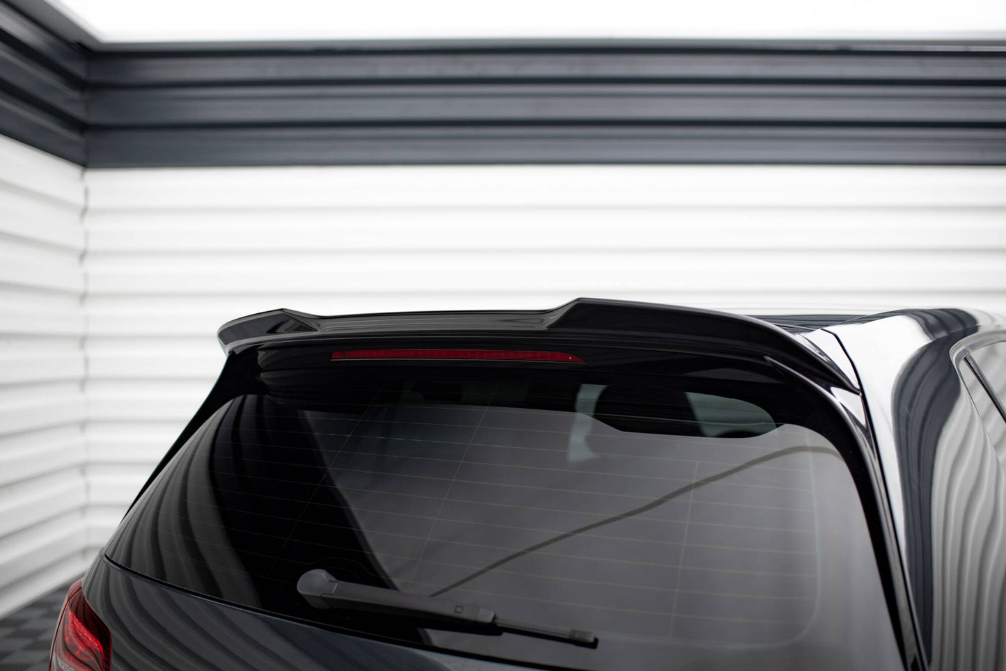 Spoiler CAP 3D für VW Golf R / R-Line / GTI Mk7 schwarz Hochglanz