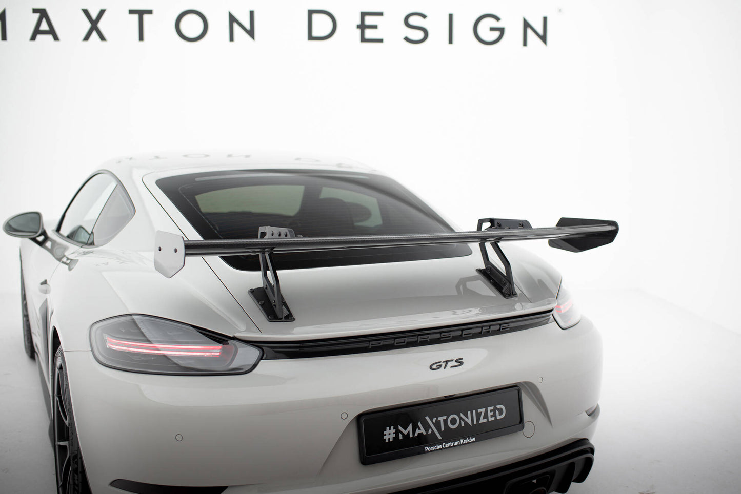 Carbon Spoiler With Upper Swan Mounting V.2 Porsche 718 Cayman 982c