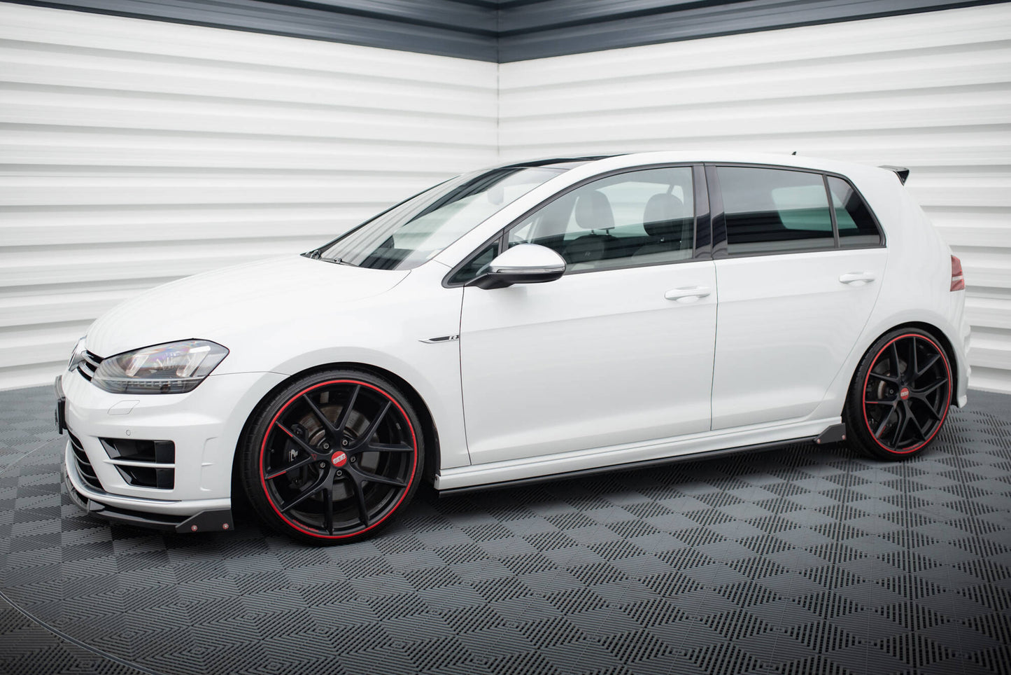 Seitenschweller Ansatz für V.3 + Flaps für VW Golf R / R-Line Mk7