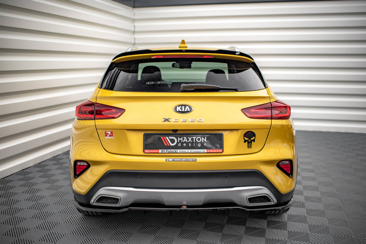 Spoiler CAP für Kia XCeed Mk1 schwarz Hochglanz