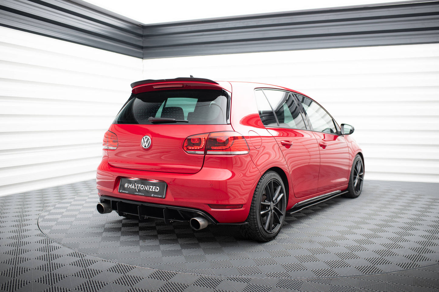 VW GOLF 6 GTI / 35TH Diffusor Heck Ansatz für Heckschürze für & Heck Ansatz Flaps Diffusor für