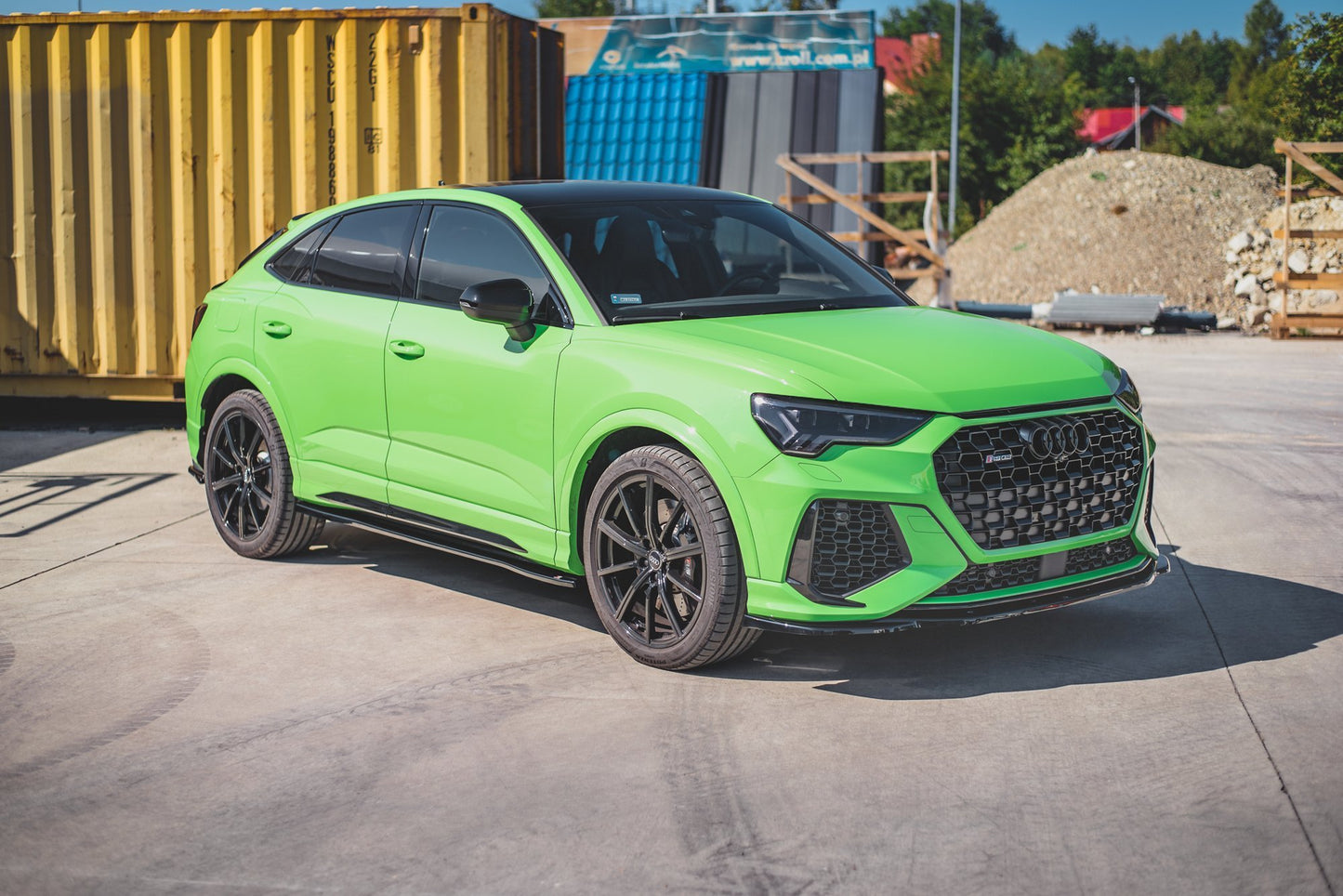 Seitenschweller Ansatz für Audi RSQ3 / Q3 S-Line F3 Carbon Look