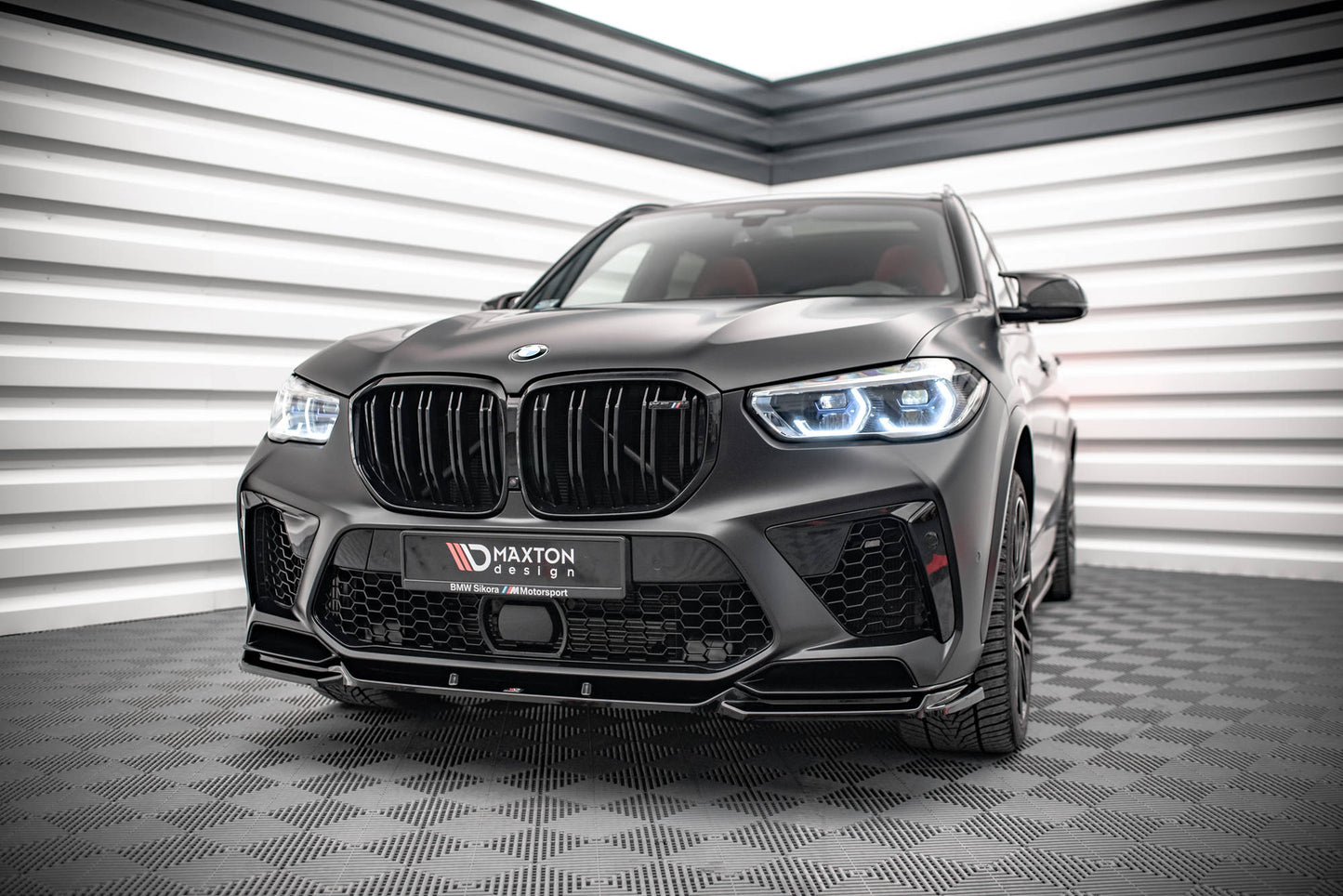 Front Ansatz V.2 für BMW X5M F95 schwarz matt